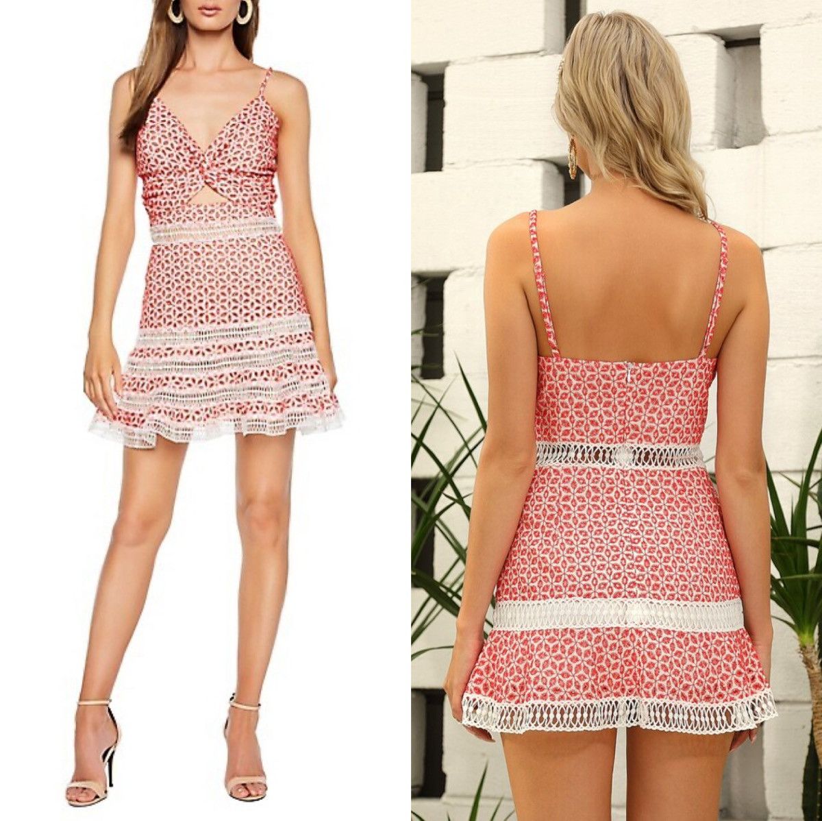 Designer Bardot Shock Camille Mini Dress Floral Lace Embroidered 4 XS Size XS / US 0-2 / IT 36-38 - 1 Thumbnail