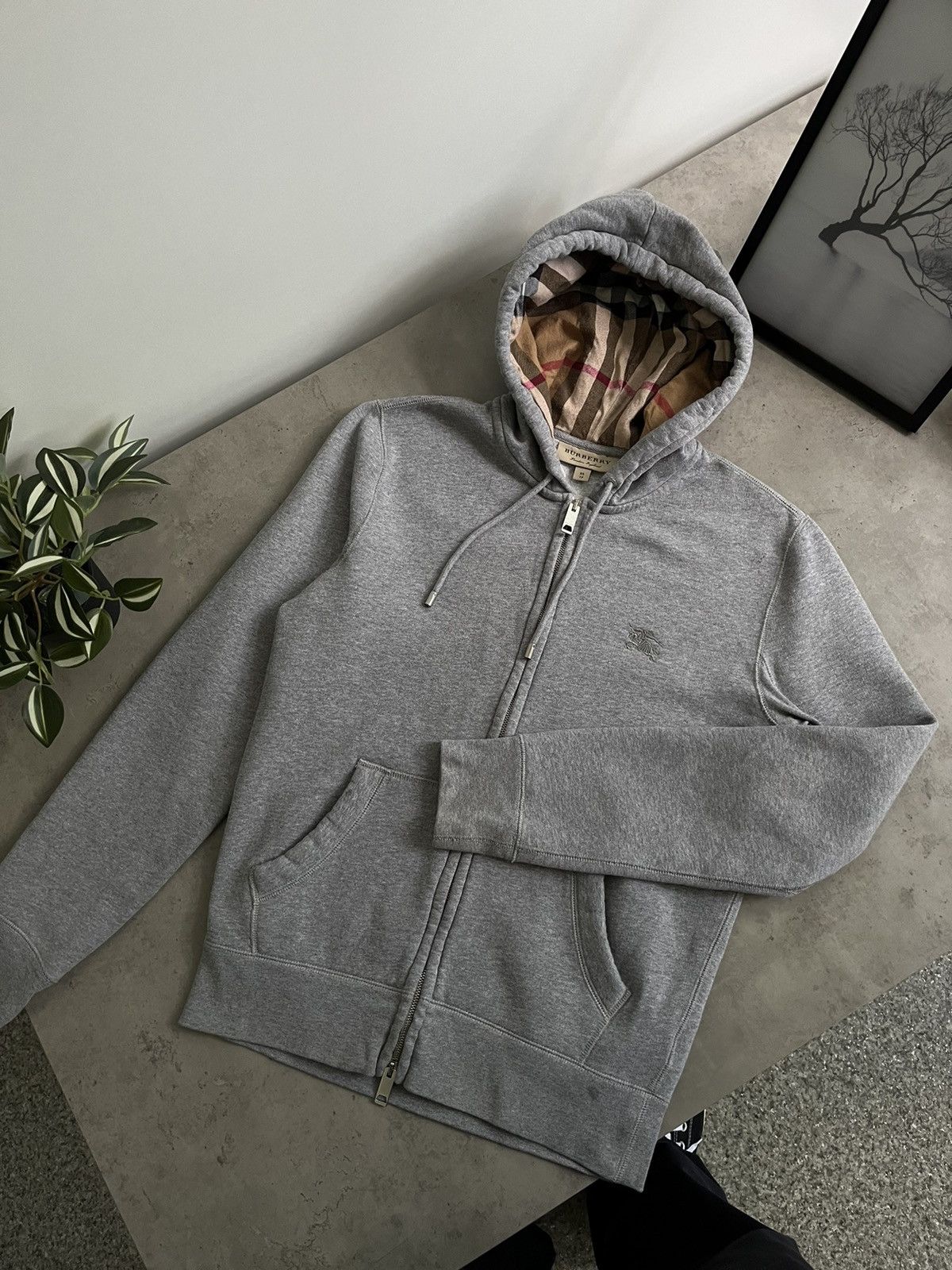 Burberry Burberry nova check hoodie zip XS Grailed