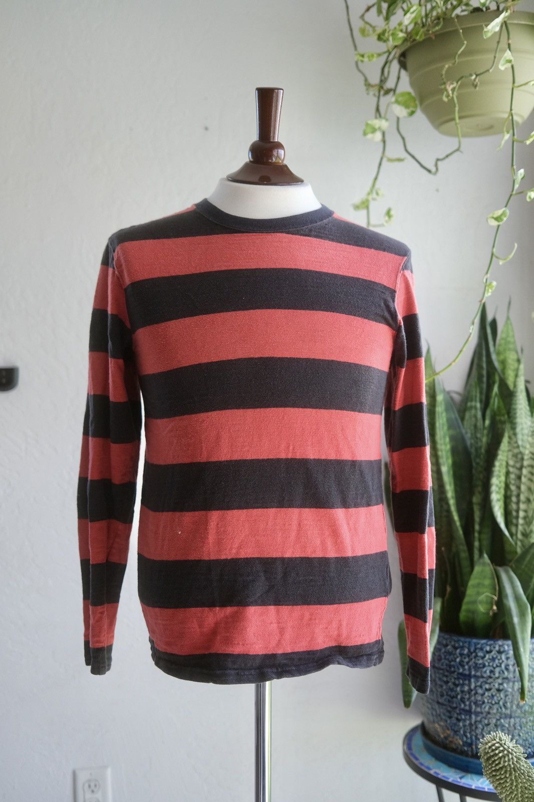The Real McCoy's Real Mccoy’s Buco Red Striped Tee (Longsleeve) Size US S / EU 44-46 / 1 - 1 Thumbnail