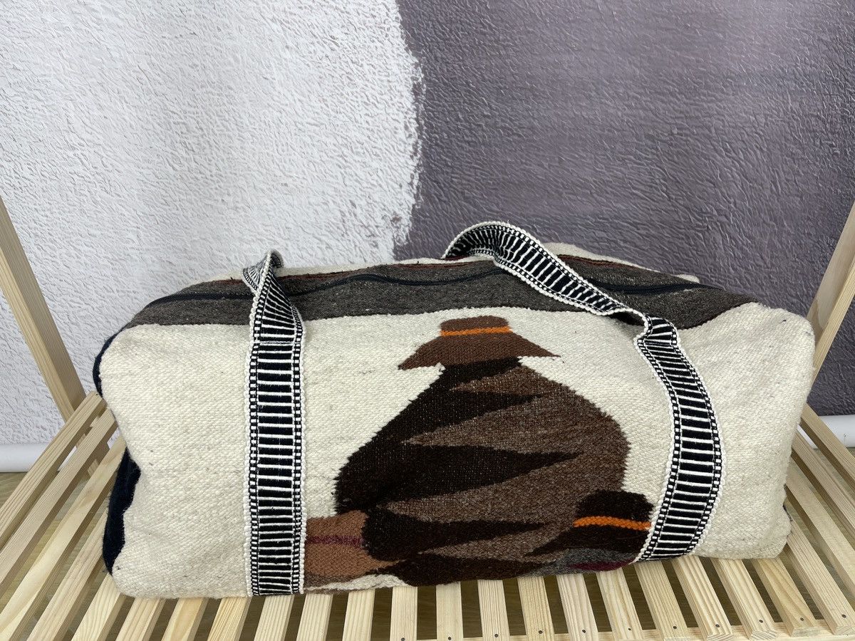 Vintage Vintage Indians style wool bag bird men in hat pattern Size ONE SIZE - 1 Thumbnail