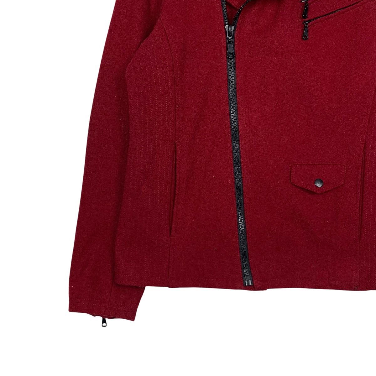 semanticdesign SEMANTIC DESIGN Asymmetrical Double Collar Jacket #2173-C96 Size US L / EU 52-54 / 3 - 3 Thumbnail