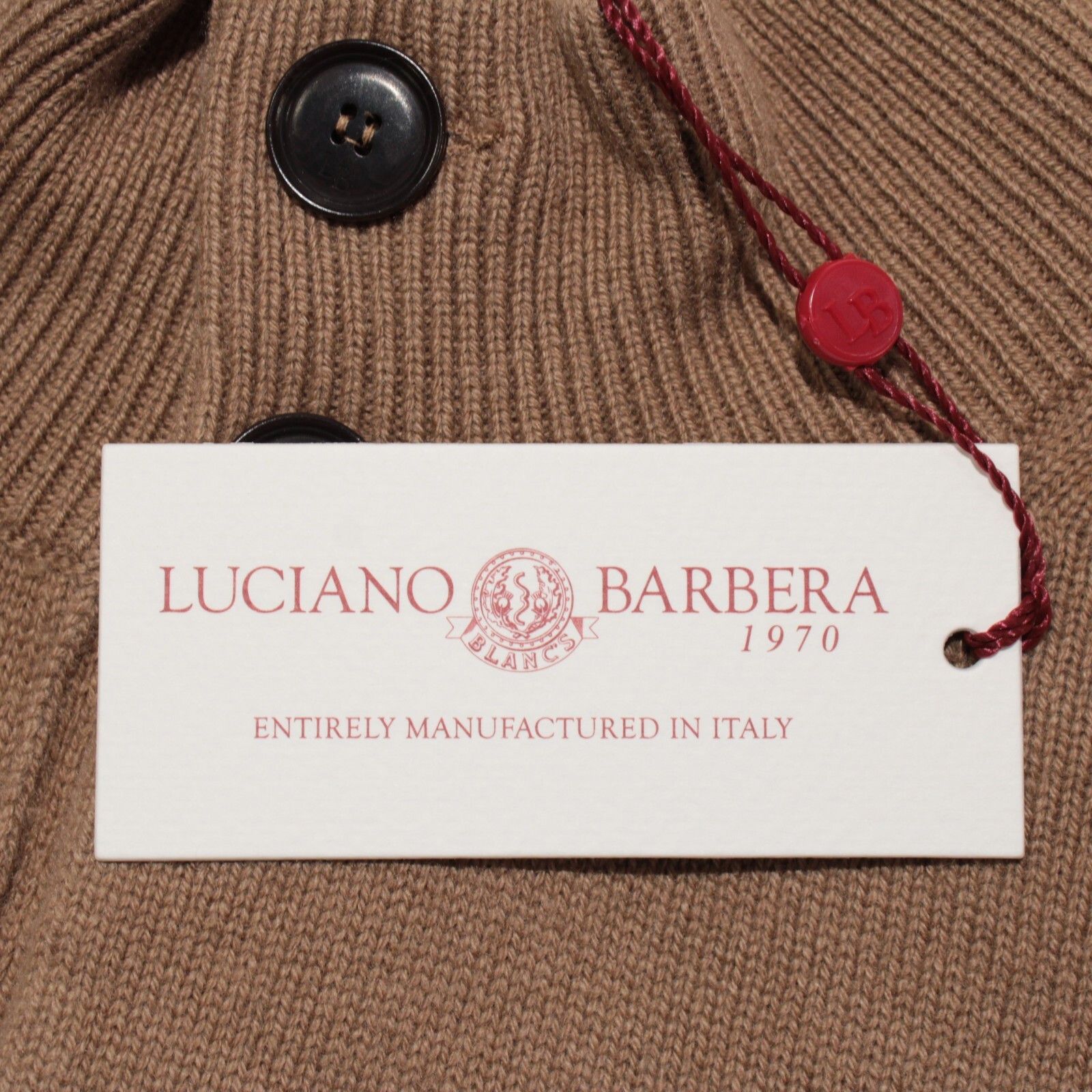 Luciano Barbera Luciano Barbera Sweater Size US M in Brown Size US M / EU 48-50 / 2 - 2 Thumbnail