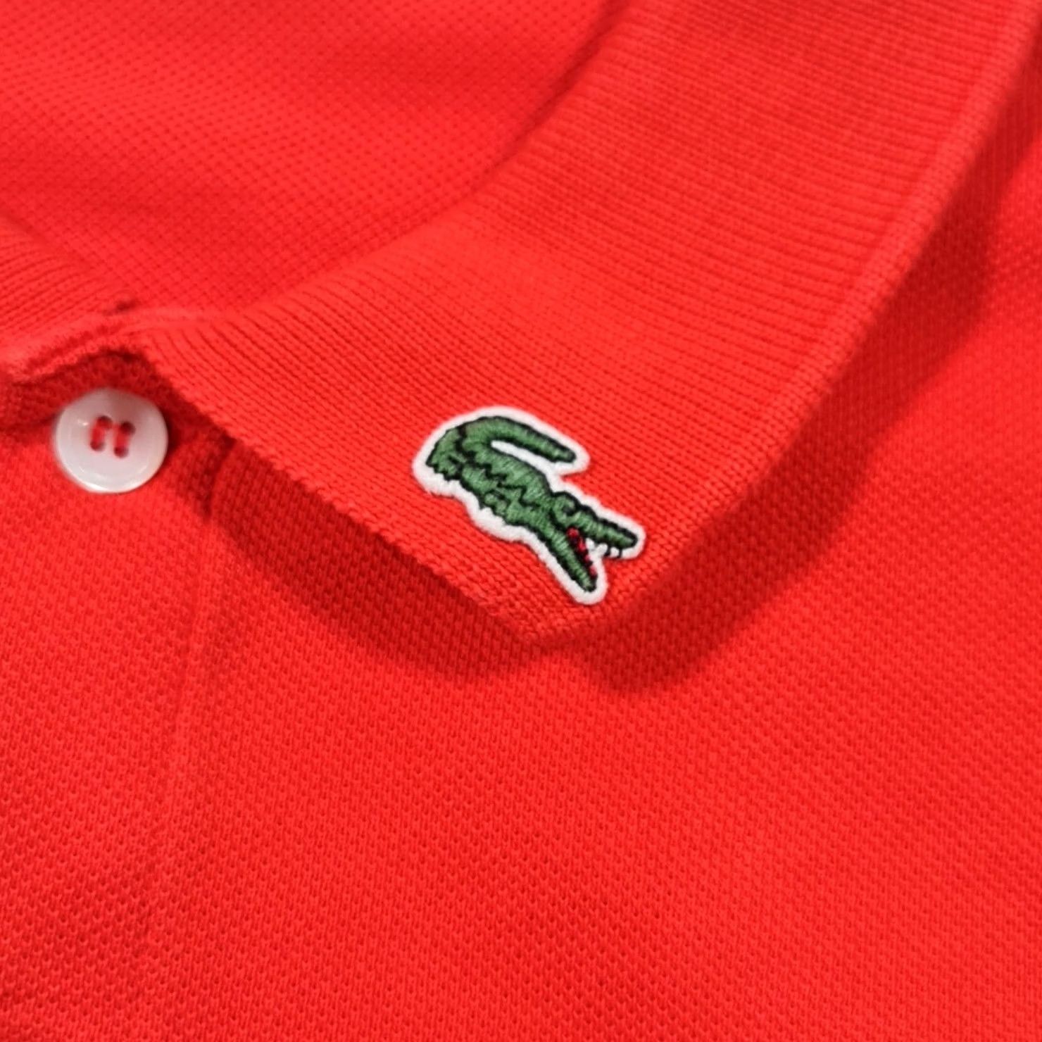 Lacoste Lacoste Polo Shirt Mens Orange Small Short Sleeve Cotton Regular Fit Pique Button Collared Logo Golf Walking Size US S / EU 44-46 / 1 - 4 Thumbnail