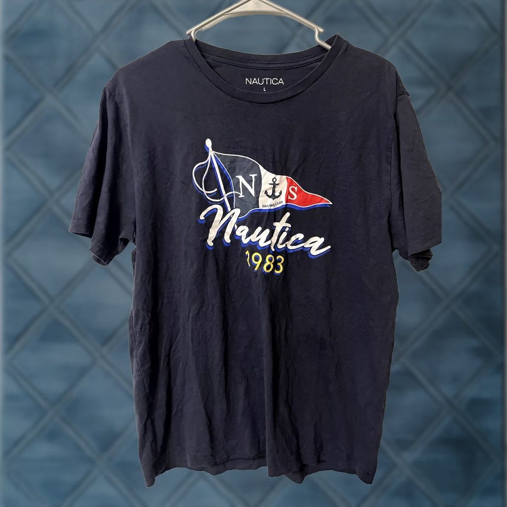 Nautica Nautica T-shirt Blue Size Large Logo Crew Neck graphic Men Tee Size US L / EU 52-54 / 3 - 1 Thumbnail