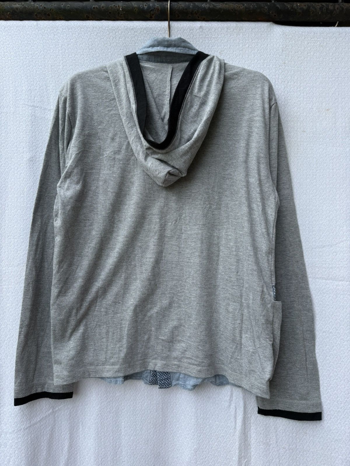 Yohji Yamamoto Double layers cardigan hoodie button up shirt Size US M / EU 48-50 / 2 - 3 Thumbnail