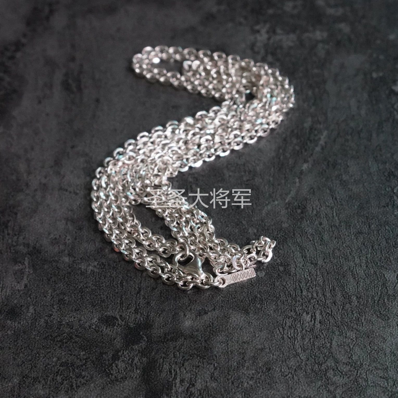 Emanuele Bicocchi Emanuele Bicocchi Polished Double-Strand Silver 58 New Size ONE SIZE - 2 Thumbnail