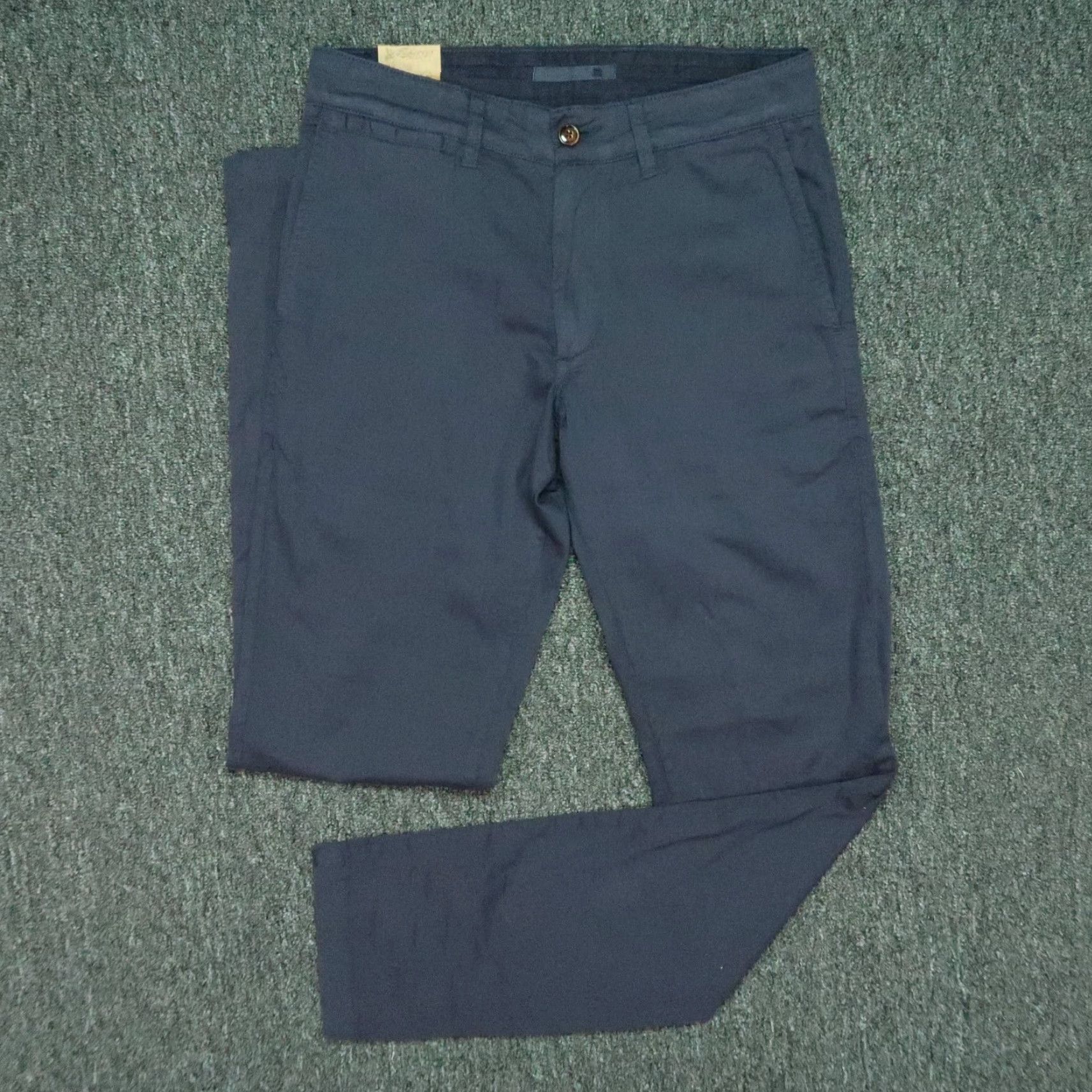 Faherty Faherty Men Pants 28x33 Blue Indigo 5-Pocket Lightweight NWT Chino 28 Inseam Straight Front Fashion Comfort Regular Mens Size US 28 / EU 44 - 2 Thumbnail