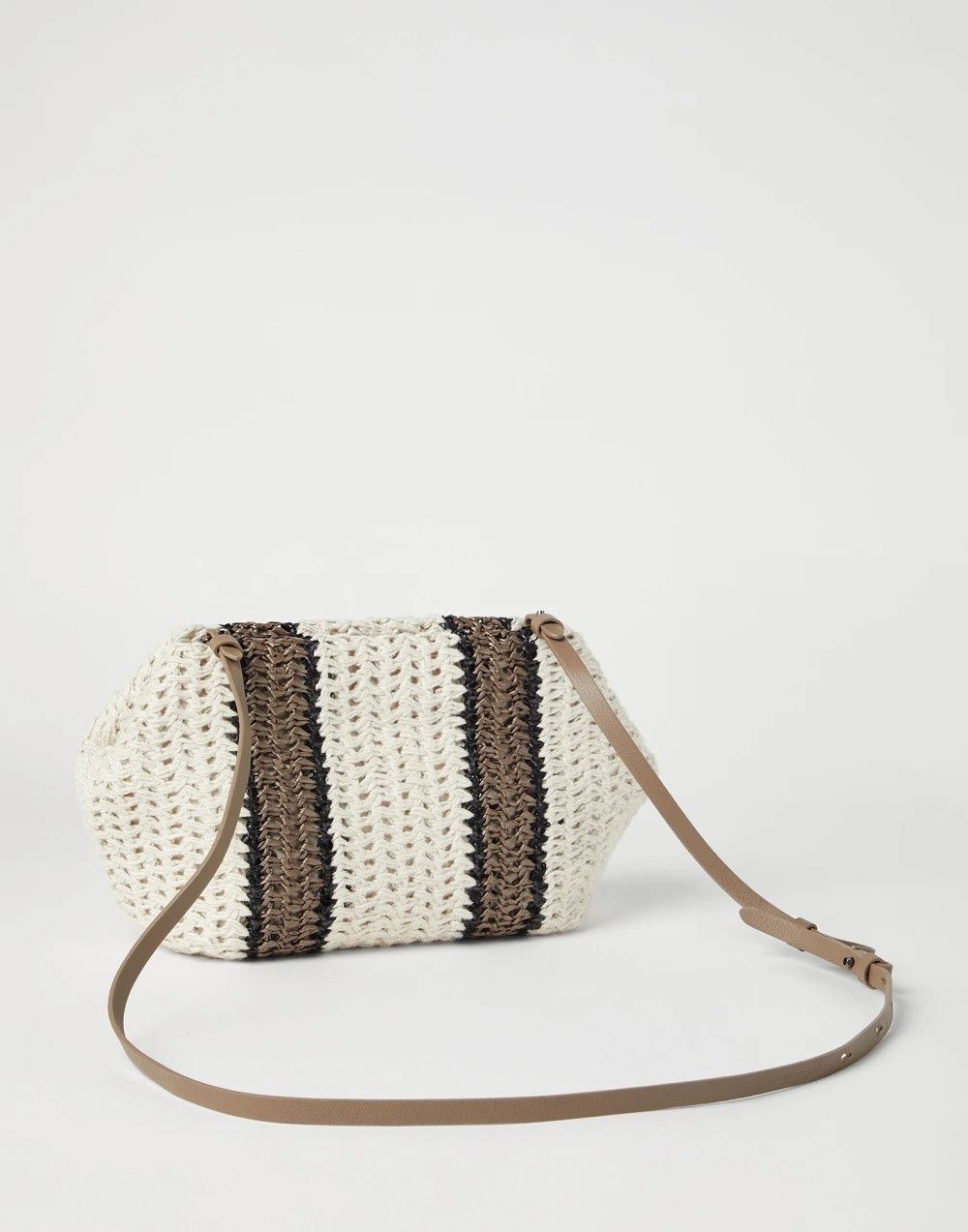 Brunello Cucinelli o1la1rc1a0425 Size: OS/Shoulder Strap Bag in White Size ONE SIZE - 2 Thumbnail