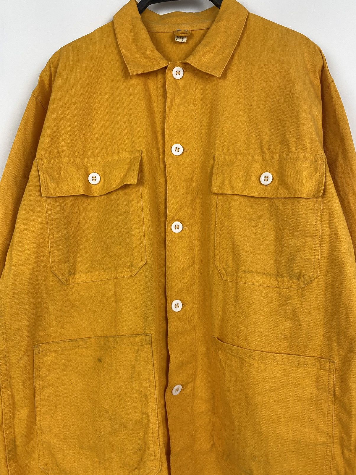 Vintage 1990’s Vintage Railway HBT Sanfor Work Chore Jacket Size US M / EU 48-50 / 2 - 5 Thumbnail