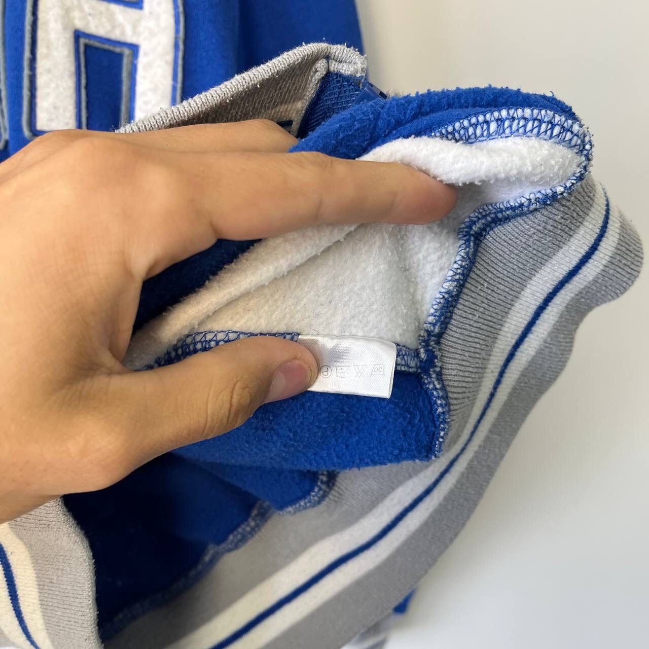 Vintage Y2K Rare 🇮🇹 Blue Italia Team big center logo Soccer Zip Size US M / EU 48-50 / 2 - 3 Thumbnail