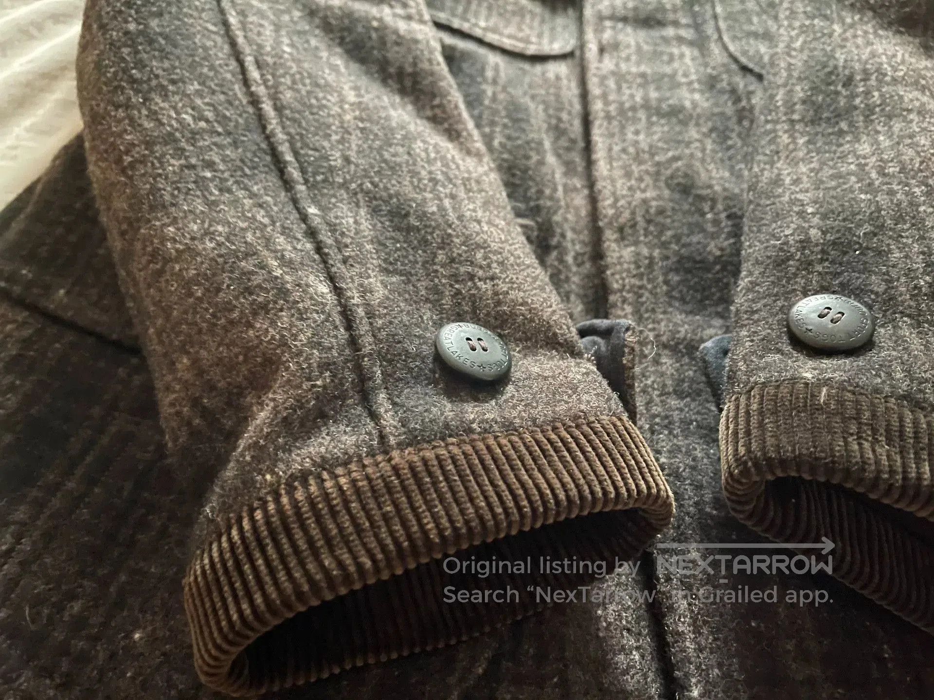 Freewheelers heavy wool check jacket with pockets. Size US M / EU 48-50 / 2 - 6 Thumbnail