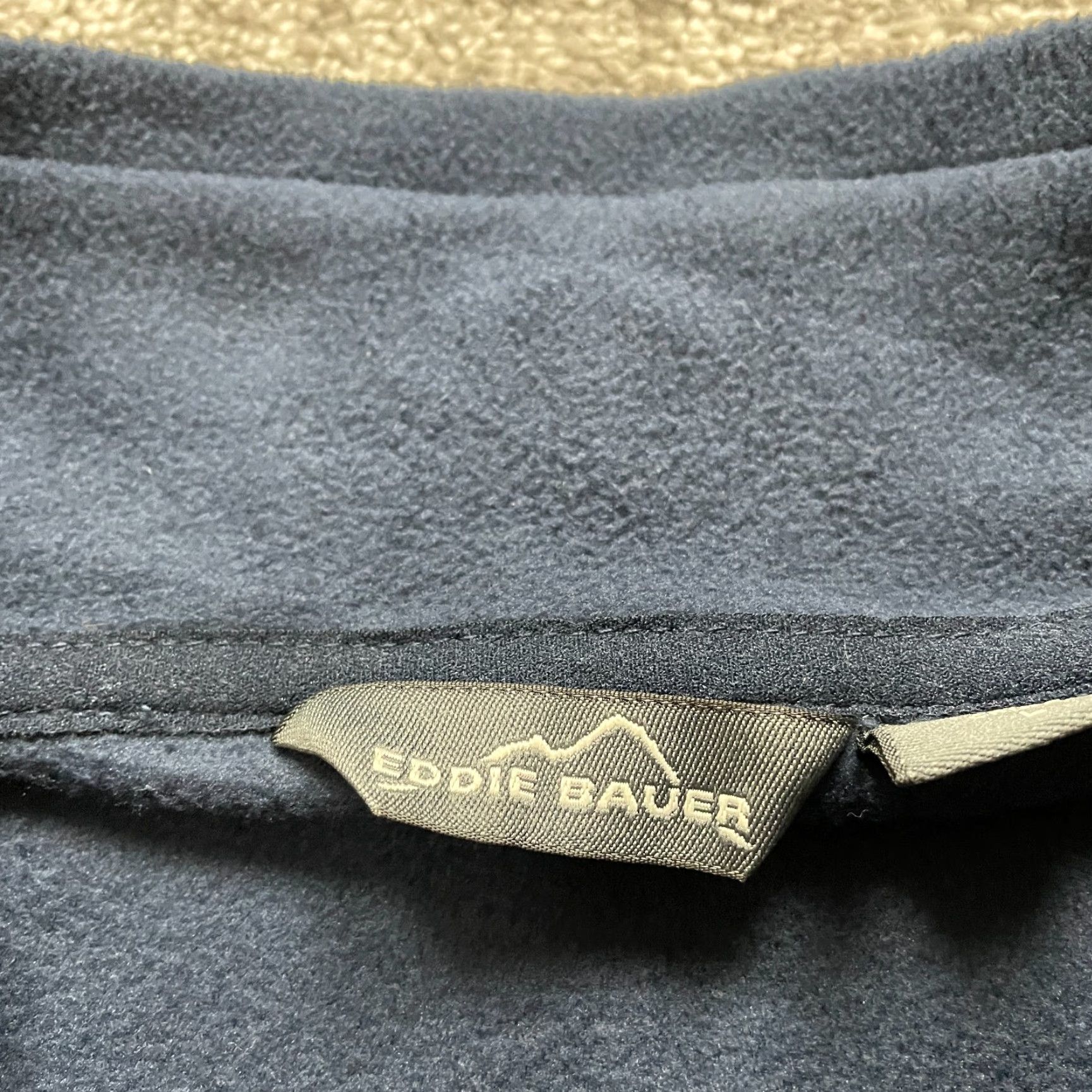 Eddie Bauer Eddie Bauer Jacket Mens Large Navy Blue Fleece Full Zip Mock Neck Casual Outdoor Size US L / EU 52-54 / 3 - 7 Thumbnail