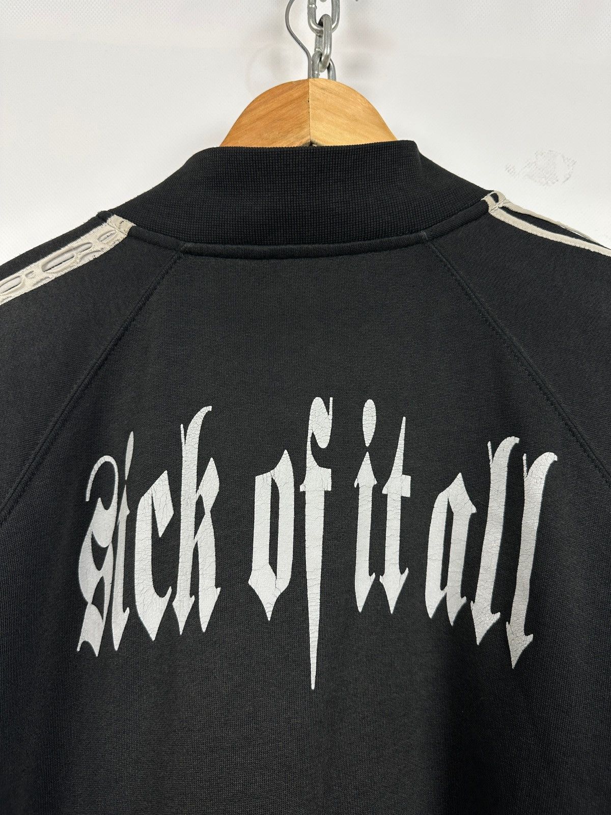 Band Tees Vintage Sick of It All Hardcore Faded Black Zip Track Jacket Size US L / EU 52-54 / 3 - 6 Thumbnail