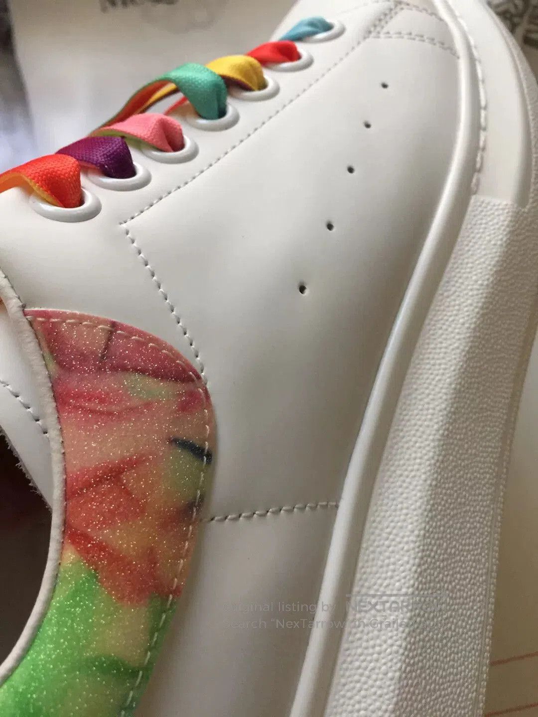 Alexander McQueen Alexander McQueen MCQ Classic Platform Sneakers. Size US 7 / IT 37 - 4 Thumbnail