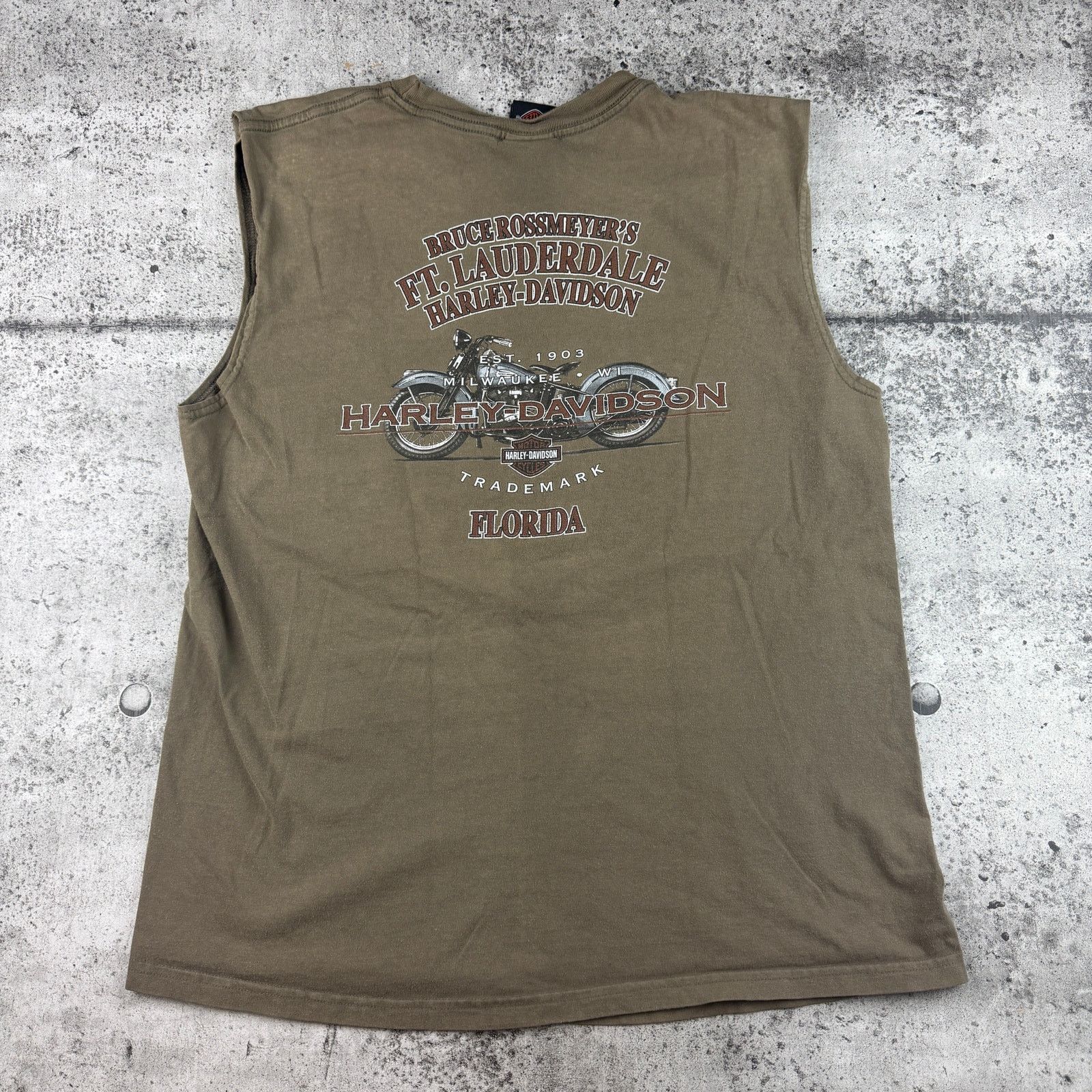 Harley Davidson Harley Davidson Sleeveless Shirt size XL Eagle Biker Shirt Size US XL / EU 56 / 4 - 6 Thumbnail