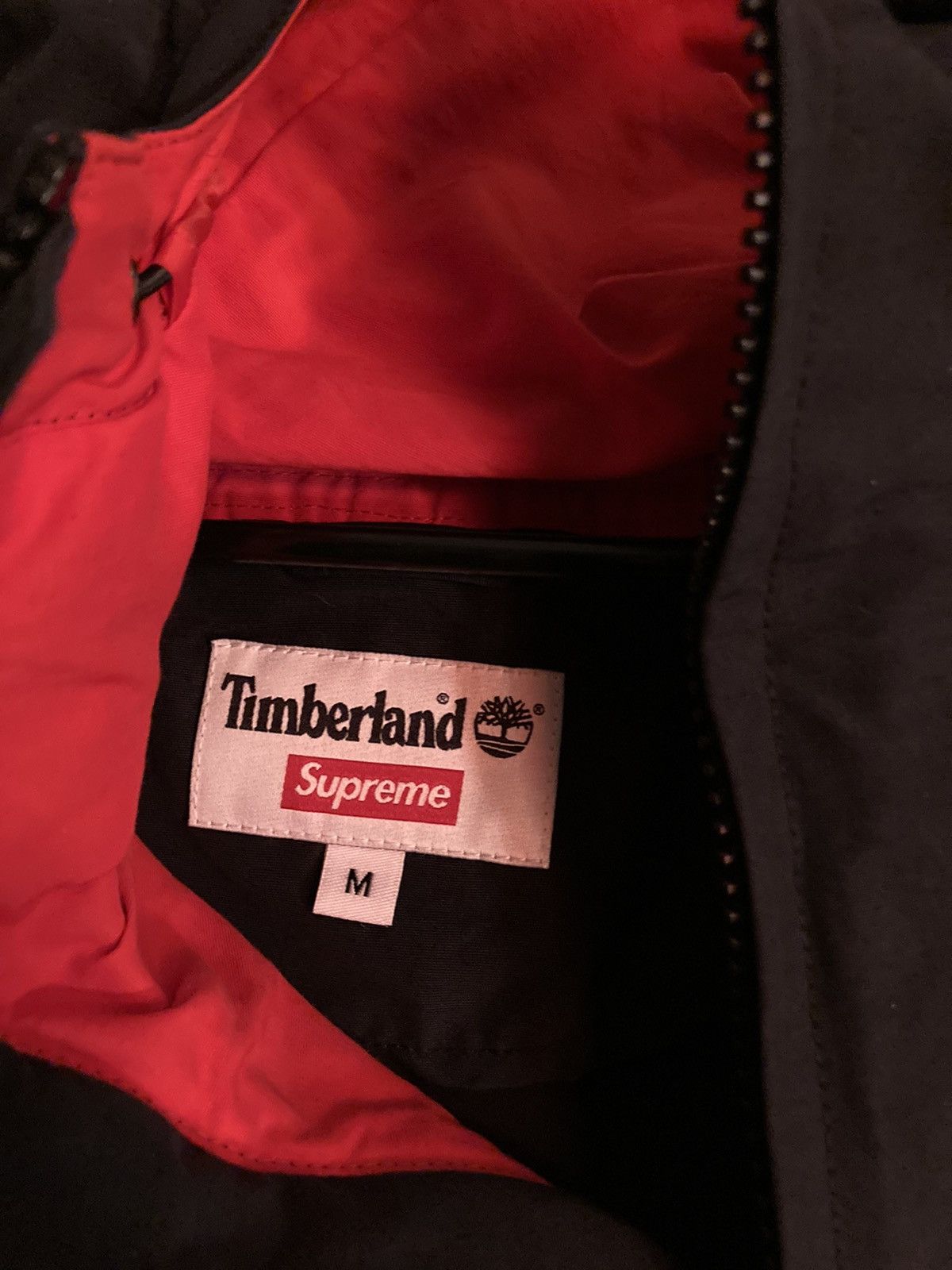 Supreme × Timberland Supreme Timberland Reflective Taping Anorak Size US M / EU 48-50 / 2 - 6 Thumbnail
