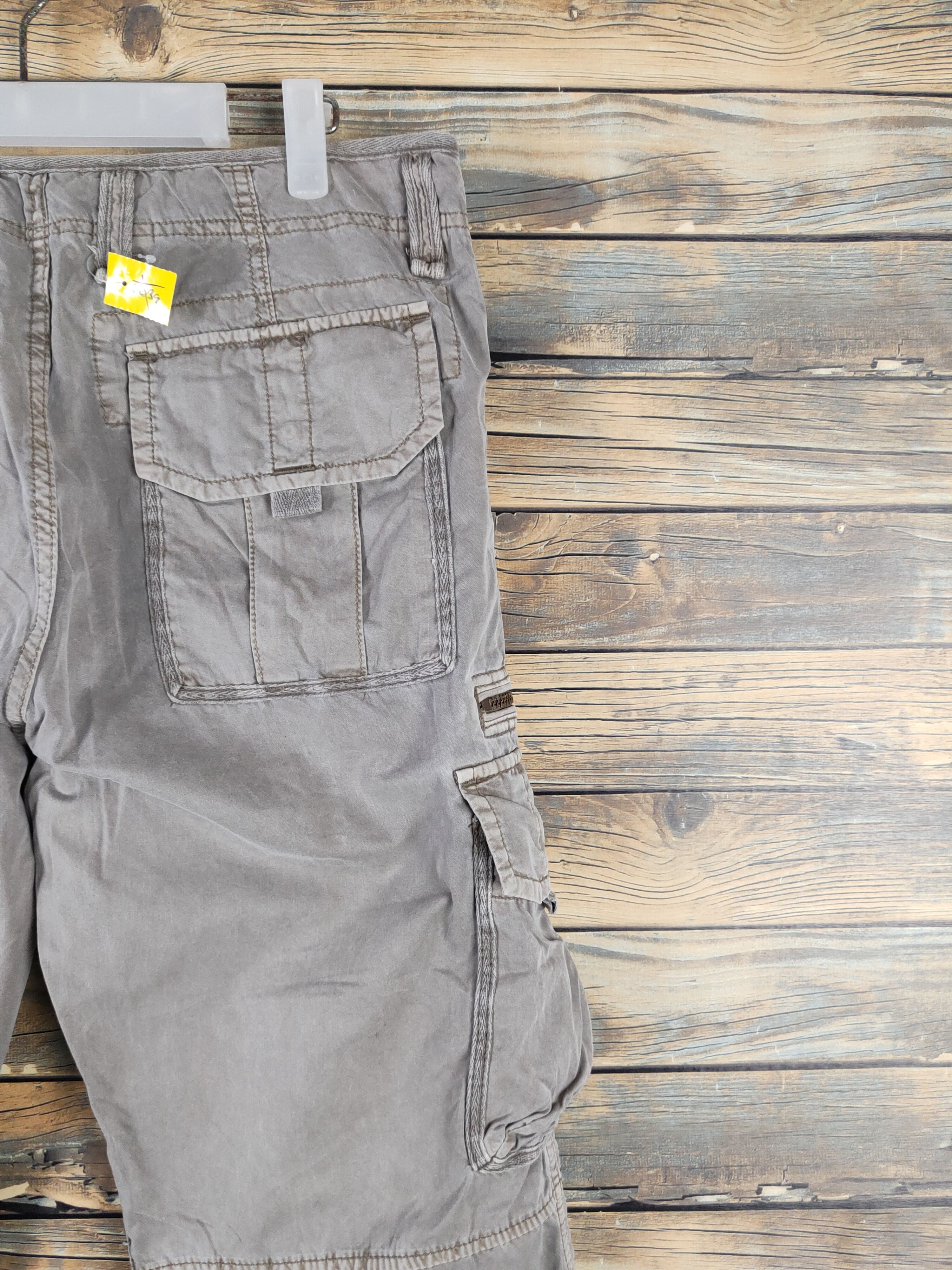 Japanese Brand Uniqlo Olive Faded Multipocket Tactical Cargo Pants #W1896 Size US 32 / EU 48 - 10 Thumbnail