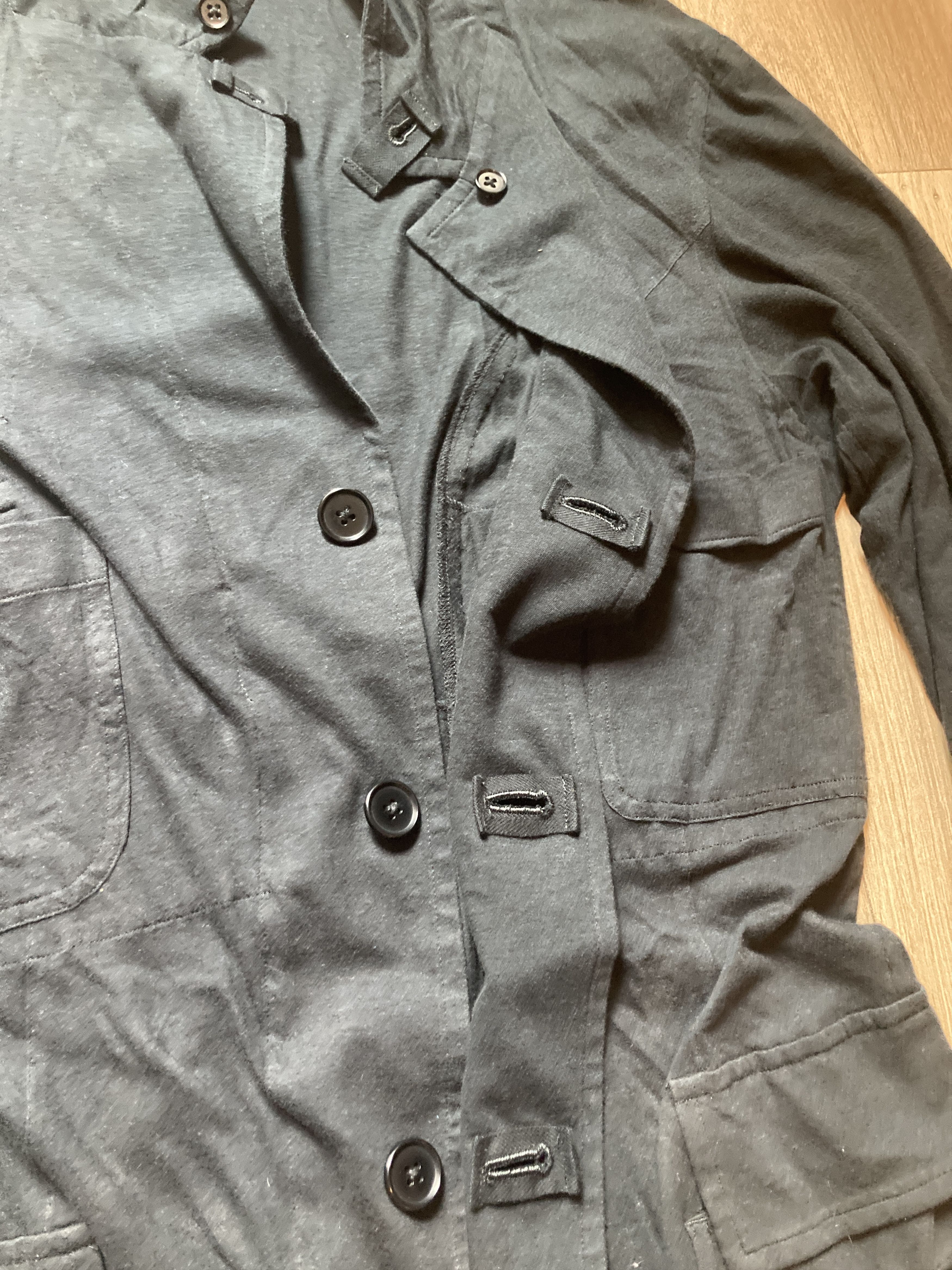 Yohji Yamamoto Yohji Yamamoto Pour Homme Loose Patched Back Blazer Jacket Size US M / EU 48-50 / 2 - 10 Thumbnail