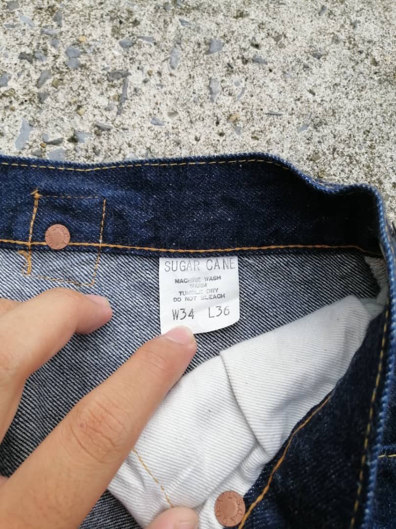 Sugar Cane Vintage Sugar Cane Buckle Selvedge Denim Jeans Size US 31 - 12 Thumbnail