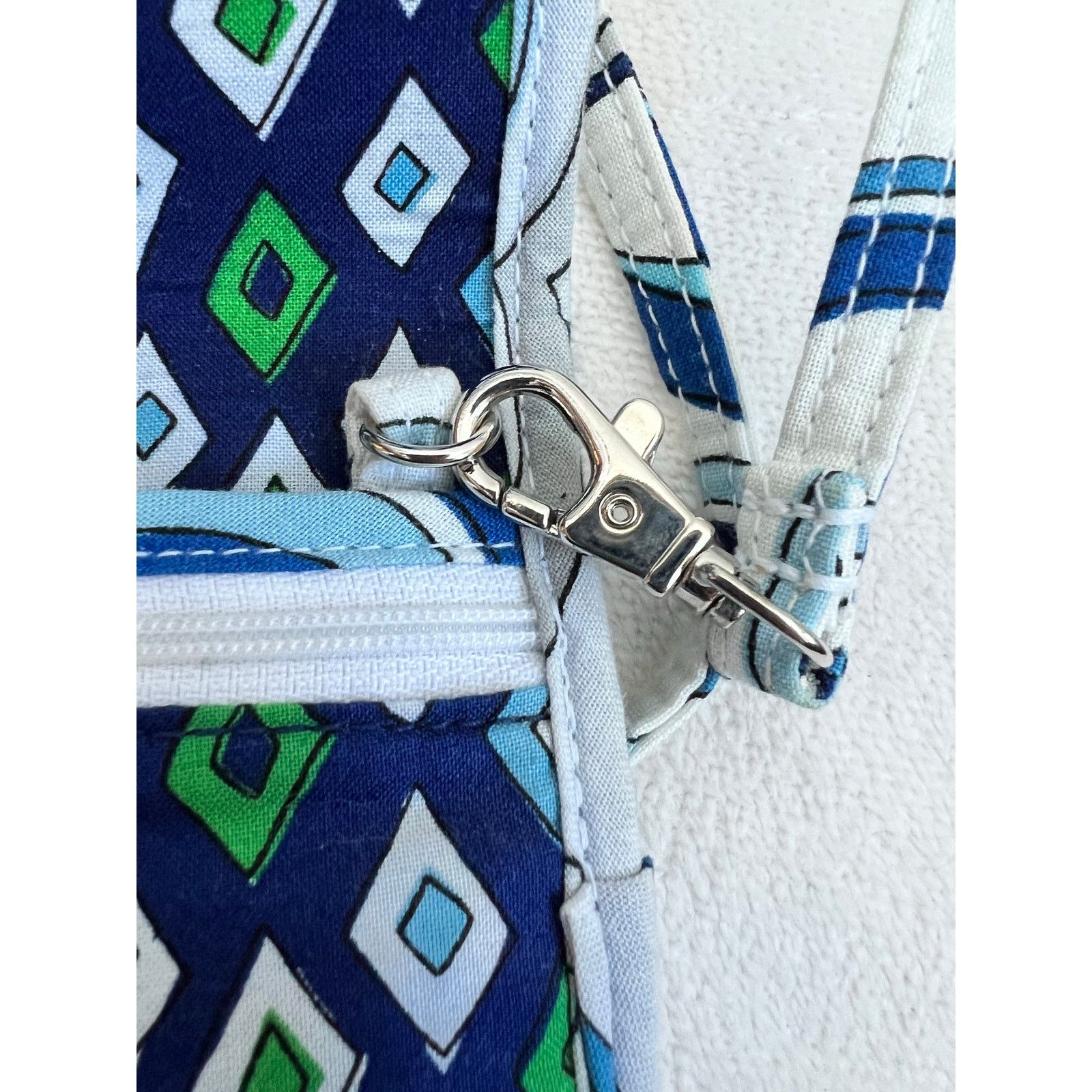 Vera Bradley Vera Bradley Mediterranean White Crossbody Purse/Wallet Size ONE SIZE - 3 Thumbnail