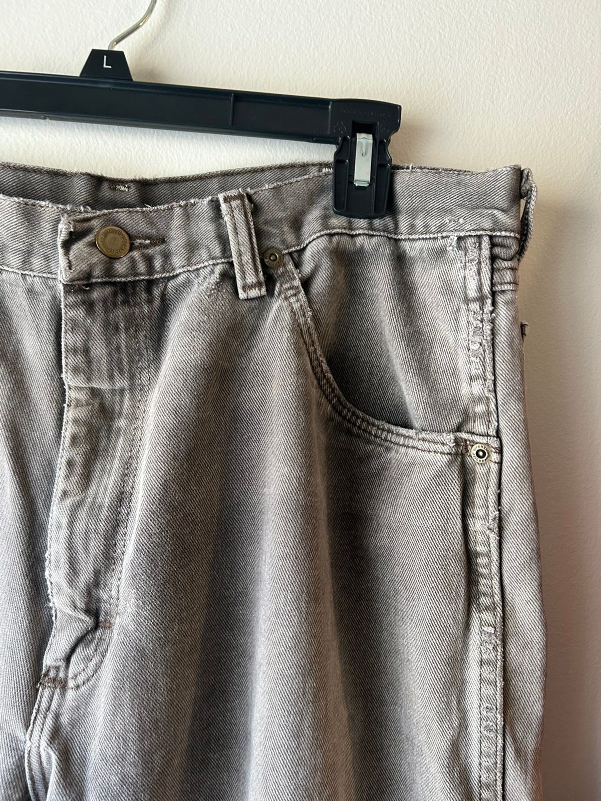 Vintage Vintage 90s Faded Wrangler Brown Jeans Size US 34 / EU 50 - 4 Thumbnail