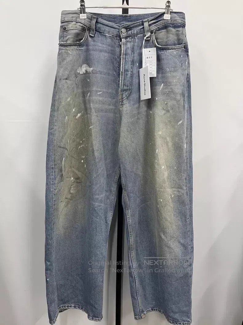 Acne Studios Acne Studios Splatter Paint Wash Loose Fit Denim Pants Size US 28 / EU 44 - 1 Thumbnail