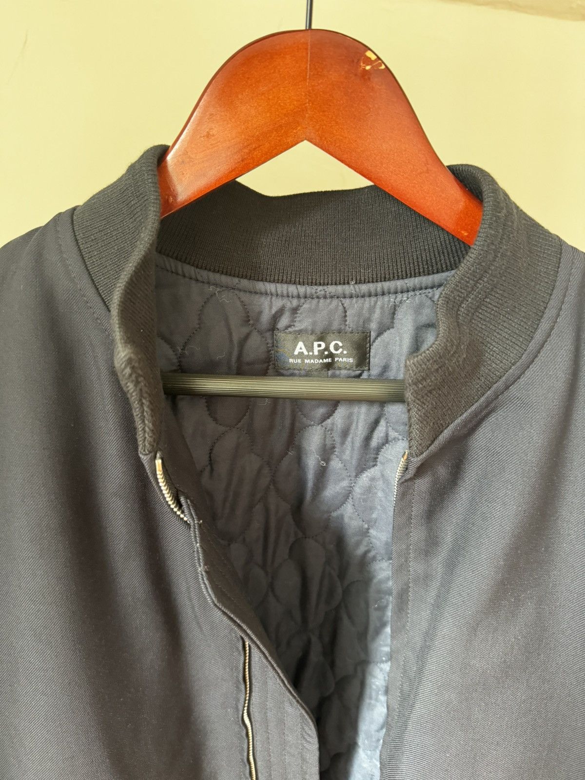 A.P.C. a.p.c. Quilted wool bomber jacket Size US M / EU 48-50 / 2 - 2 Thumbnail