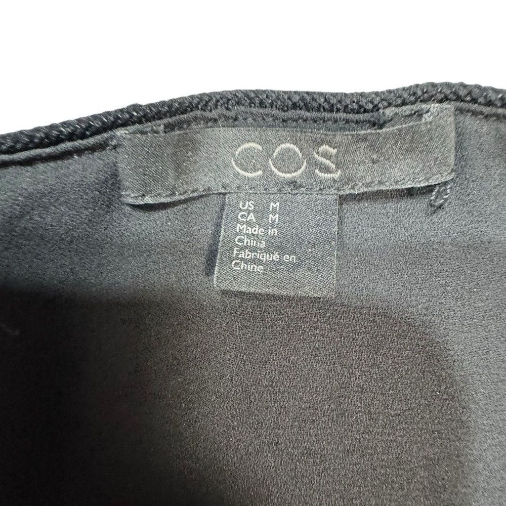Cos COS Black Open Front Double Layer Sheer Bottom Cardigan Siz Size M / US 6-8 / IT 42-44 - 7 Thumbnail