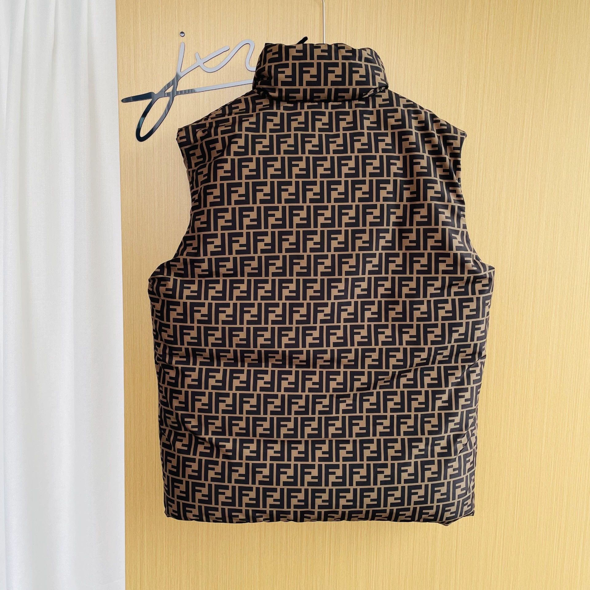 Fendi FENDI FF monogram double-faced vest brown size 50 Size US M / EU 48-50 / 2 - 2 Thumbnail