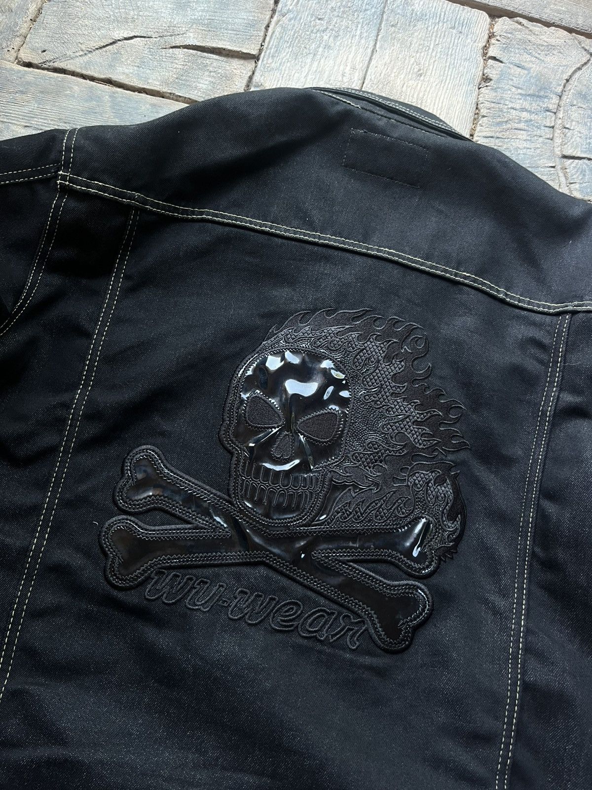 Wu-Tang Clan Wu Wear Denim Jacket Skull 2pac xl Size US XL / EU 56 / 4 - 5 Thumbnail