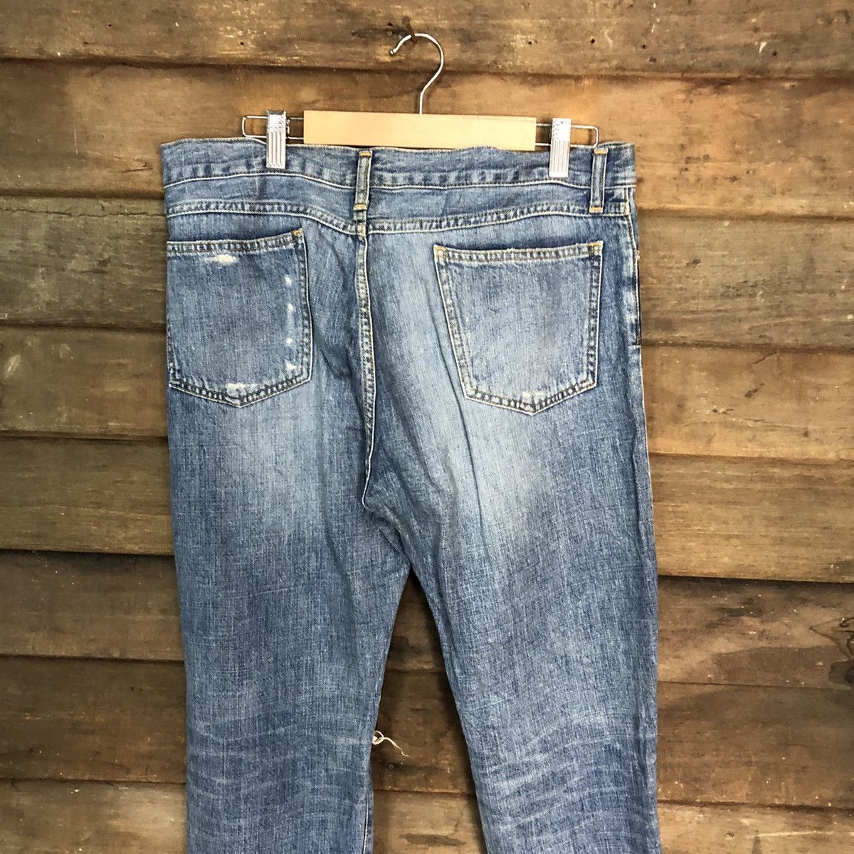 Japanese Brand Mausonde Reefur ripped distressed Blue Denim Pants #7382 Size 30" / US 8 / IT 44 - 14 Thumbnail