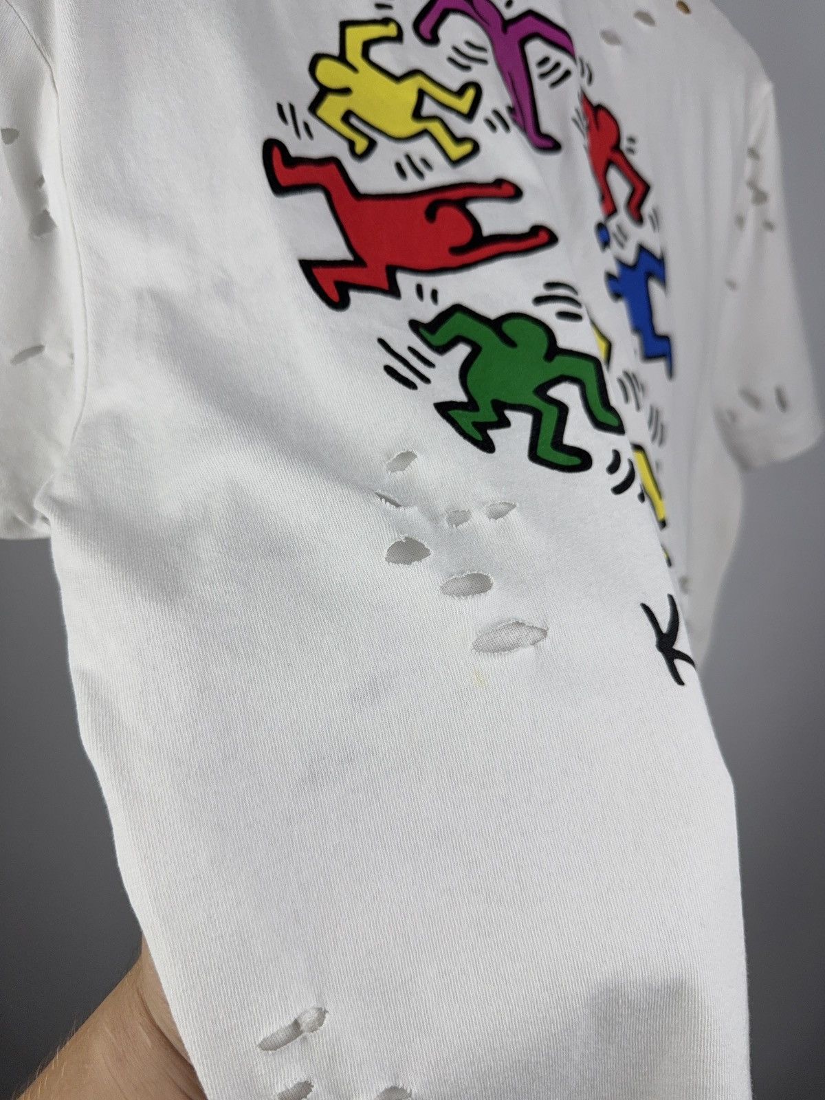 Keith Haring Vintage Distressed 00s Att Logo Keith Haring T-Shirt Size US L / EU 52-54 / 3 - 14 Thumbnail