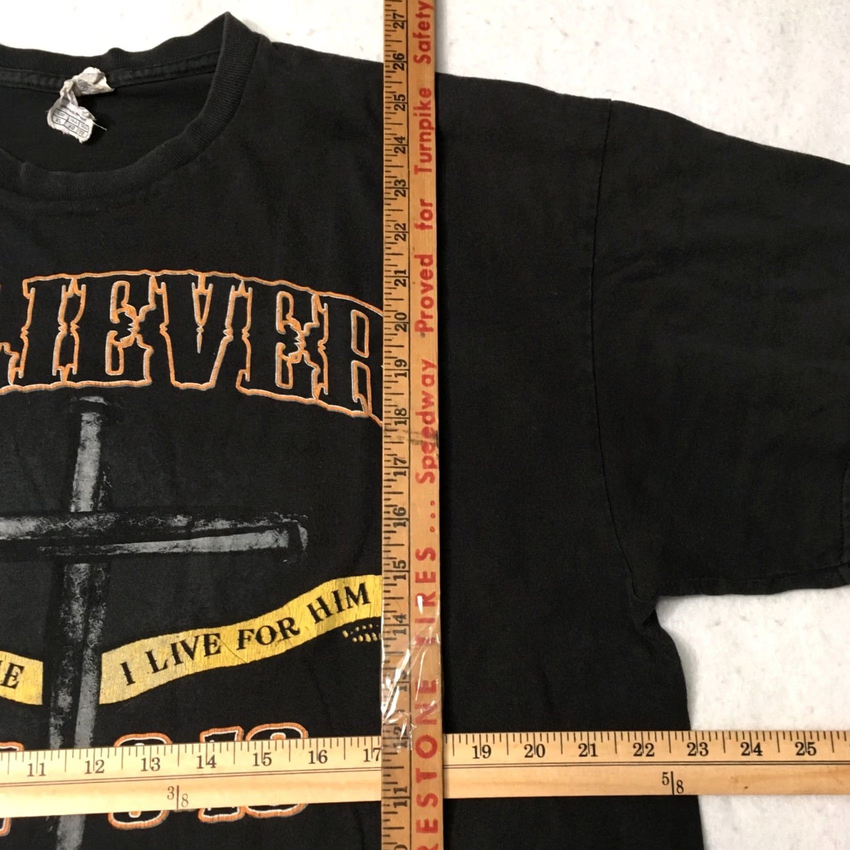 Vintage VINTAGE Believer John 3:16 Jesus Shirt Mens XL Black Cotton Polyester Graphic Print 90s VTG T-Shirt Size US XL / EU 56 / 4 - 5 Thumbnail