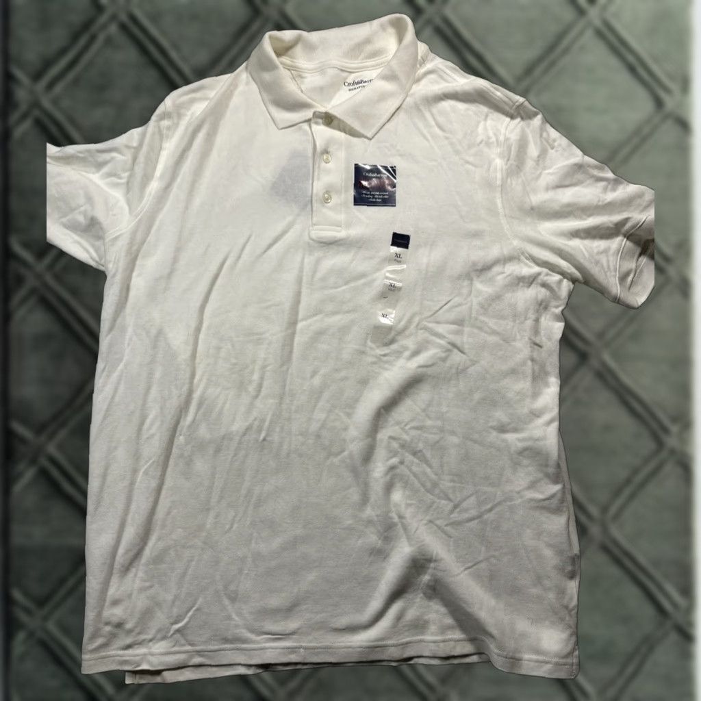 Vintage Craft & Borrow NWT Polo Shirt Mens XL White Size US XL / EU 56 / 4 - 1 Thumbnail