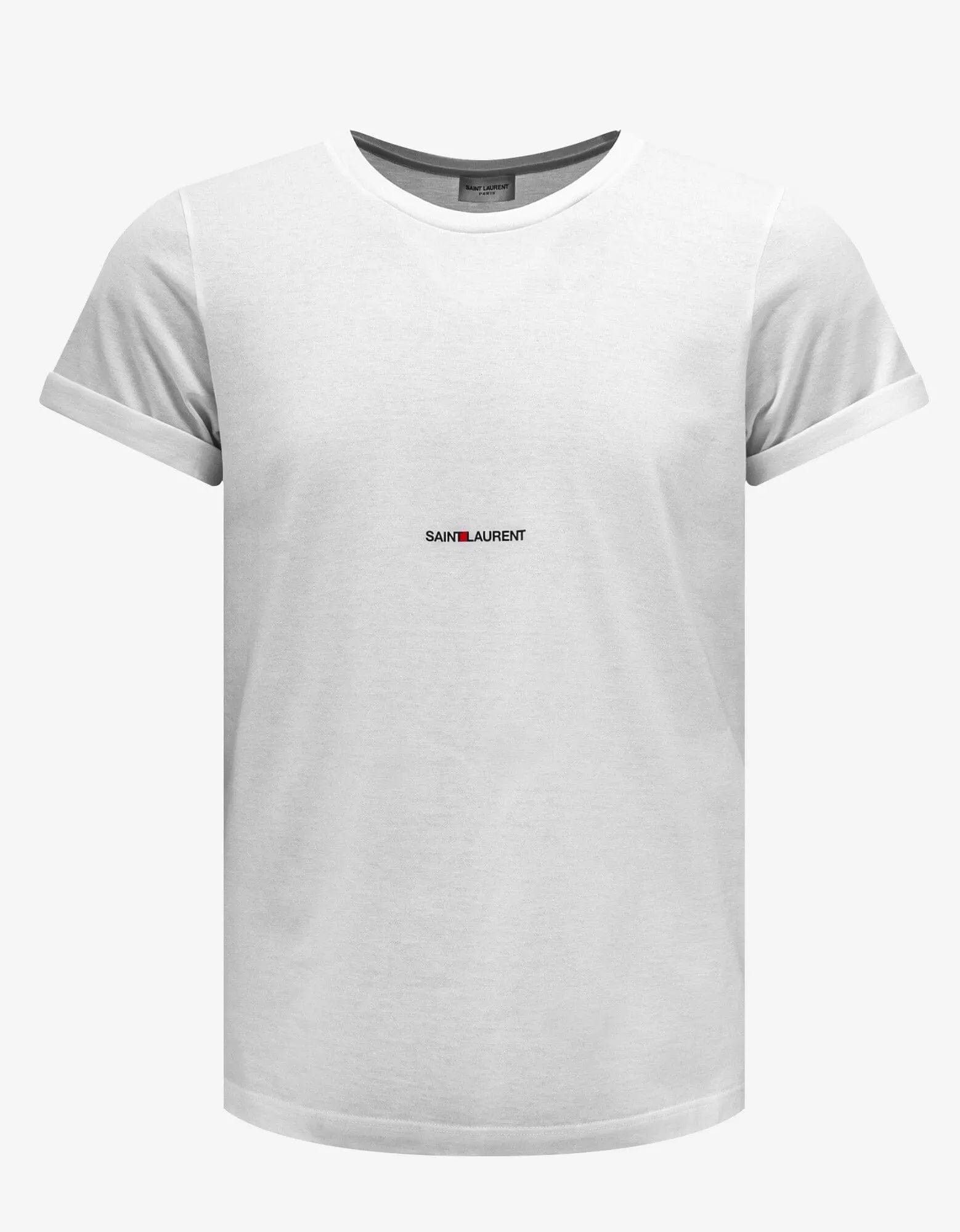Saint Laurent Paris SS18 Saint Laurent white no smoking lips t