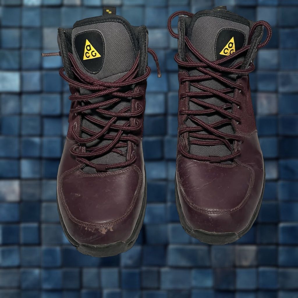 Nike VINTAGE Nike Manoa Athletic Boots Shoes Men 10 Leather Red Deep Burgundy/Anthracite 472780-600 Size US 10 / EU 43 - 1 Thumbnail
