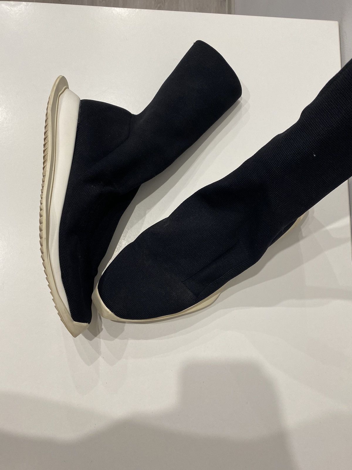 Rick Owens Drkshdw Rick Owens DRKSHDW Runner Stretch Sock Low Size US 9 / EU 42 - 4 Thumbnail