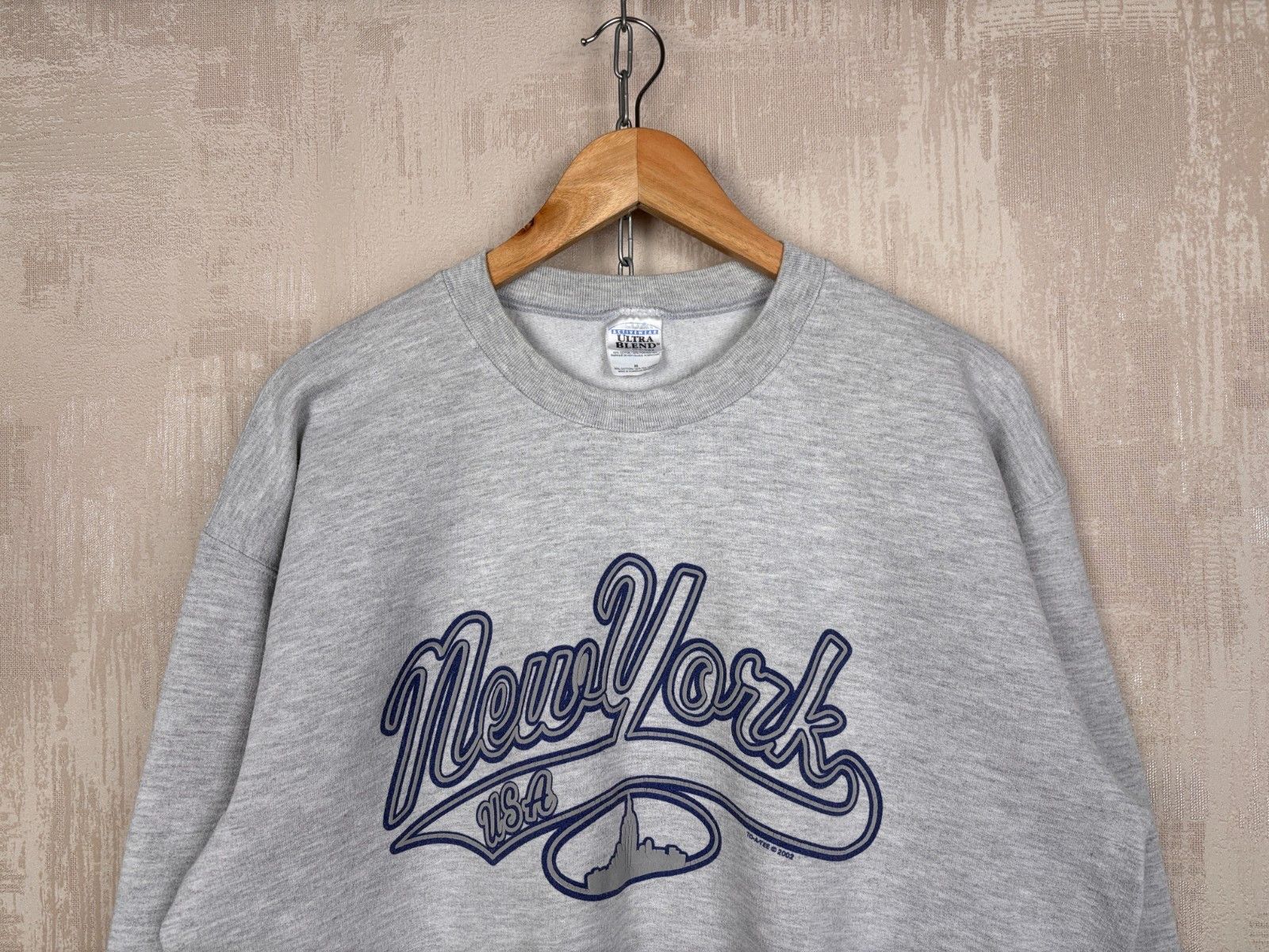 Gildan Vintage New York USA 2002 Sweatshirt Gildan Y2K Size US M / EU 48-50 / 2 - 3 Thumbnail