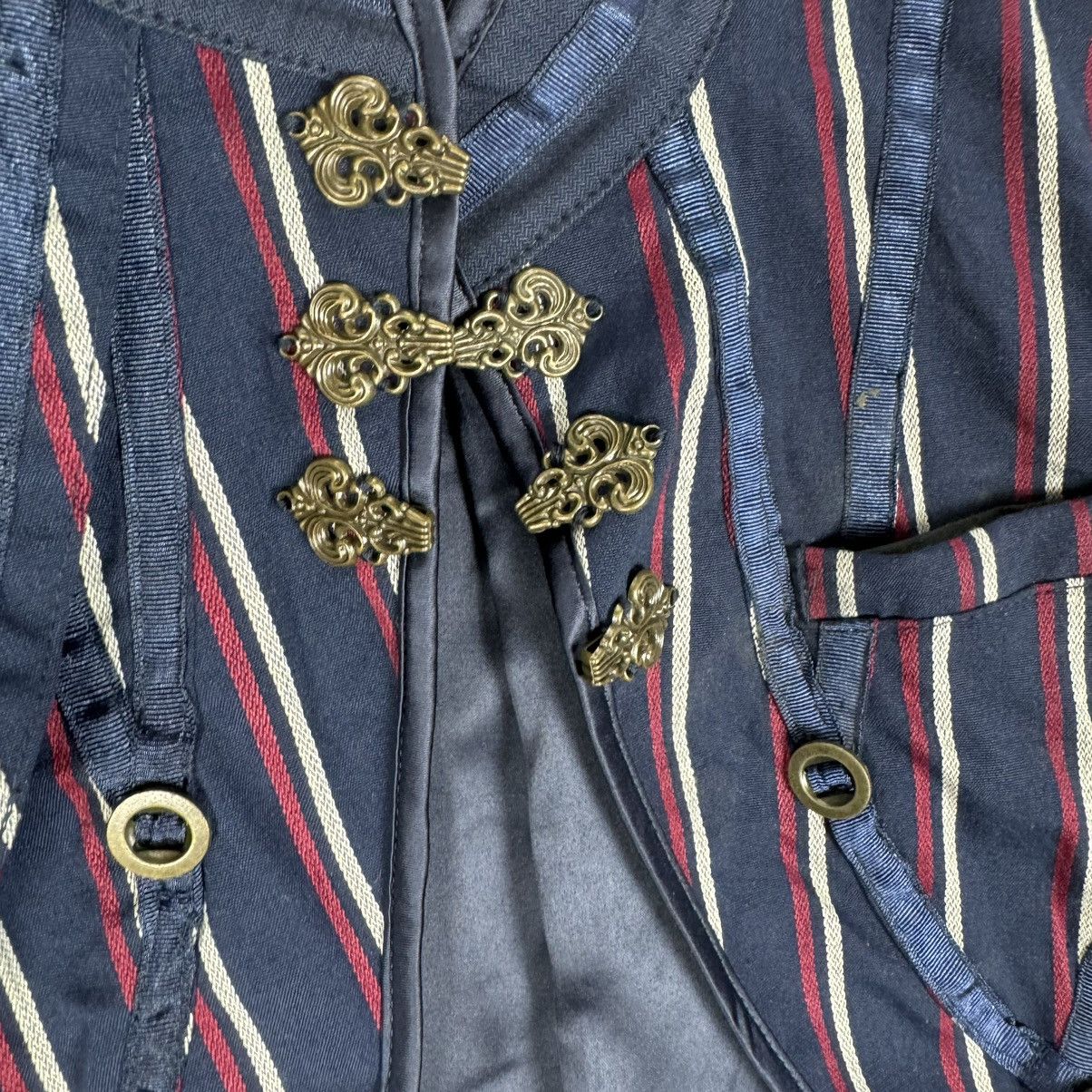 If Six Was Nine ☀️OZZ ONESTE STRIPED ROBE CROPPED JACKET Size S / US 4 / IT 40 - 5 Thumbnail