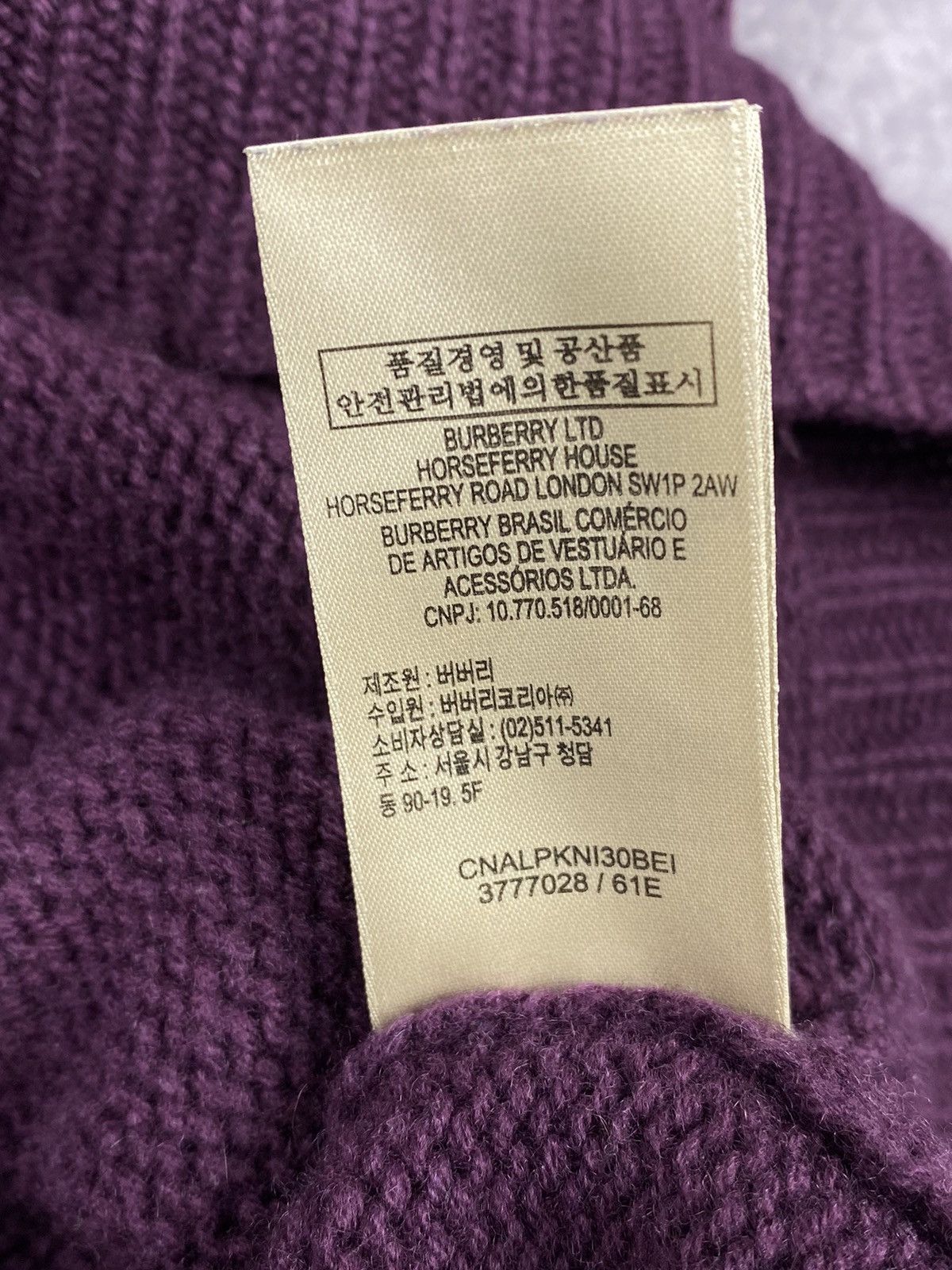 Burberry Vintage Burberry Brit Cashmere Wool Nova Check Sweater Size L / US 10 / IT 46 - 12 Thumbnail