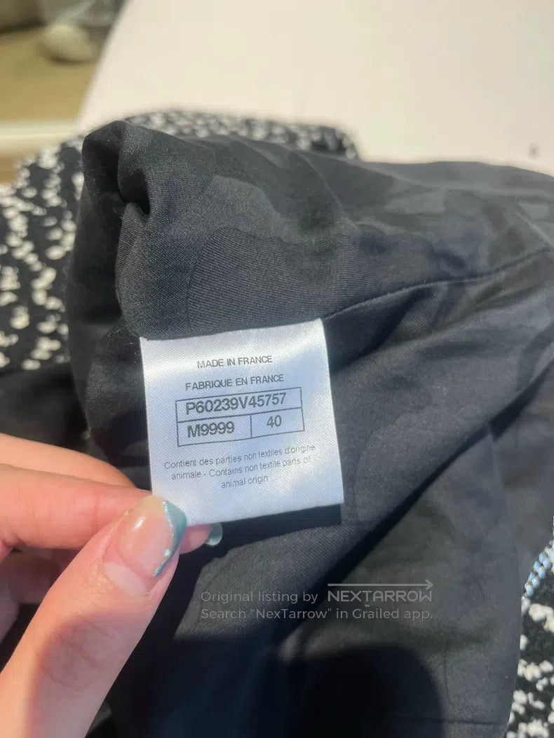 Chanel Chanel Cruise series black and white snowflake jacket Size S / US 4 / IT 40 - 4 Thumbnail
