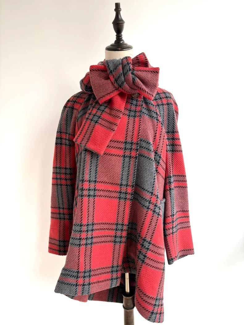 Vivienne Westwood Vivienne Westwood size2 Red gauze bow scarf coat Size M / US 6-8 / IT 42-44 - 1 Thumbnail