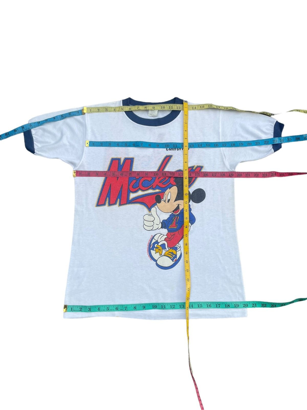 Mickey Mouse × Vintage Vintage Mickey Mouse Ringger Tshirt Size US M / EU 48-50 / 2 - 7 Thumbnail
