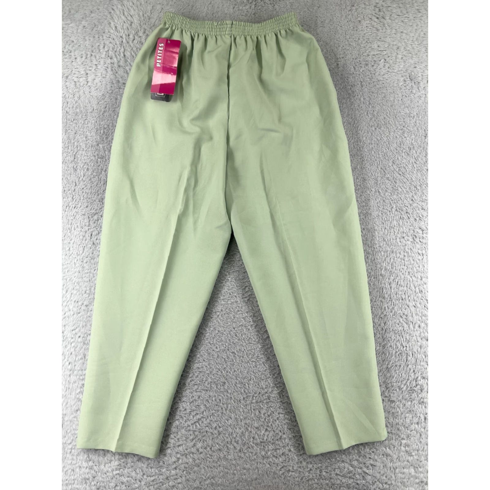 Vintage VINTAGE Wentworth Pants Womens 8P Green 100% Polyester Pull On Elastic Waist Straight Pant Girls Mens Size 30" / US 8 / IT 44 - 2 Thumbnail