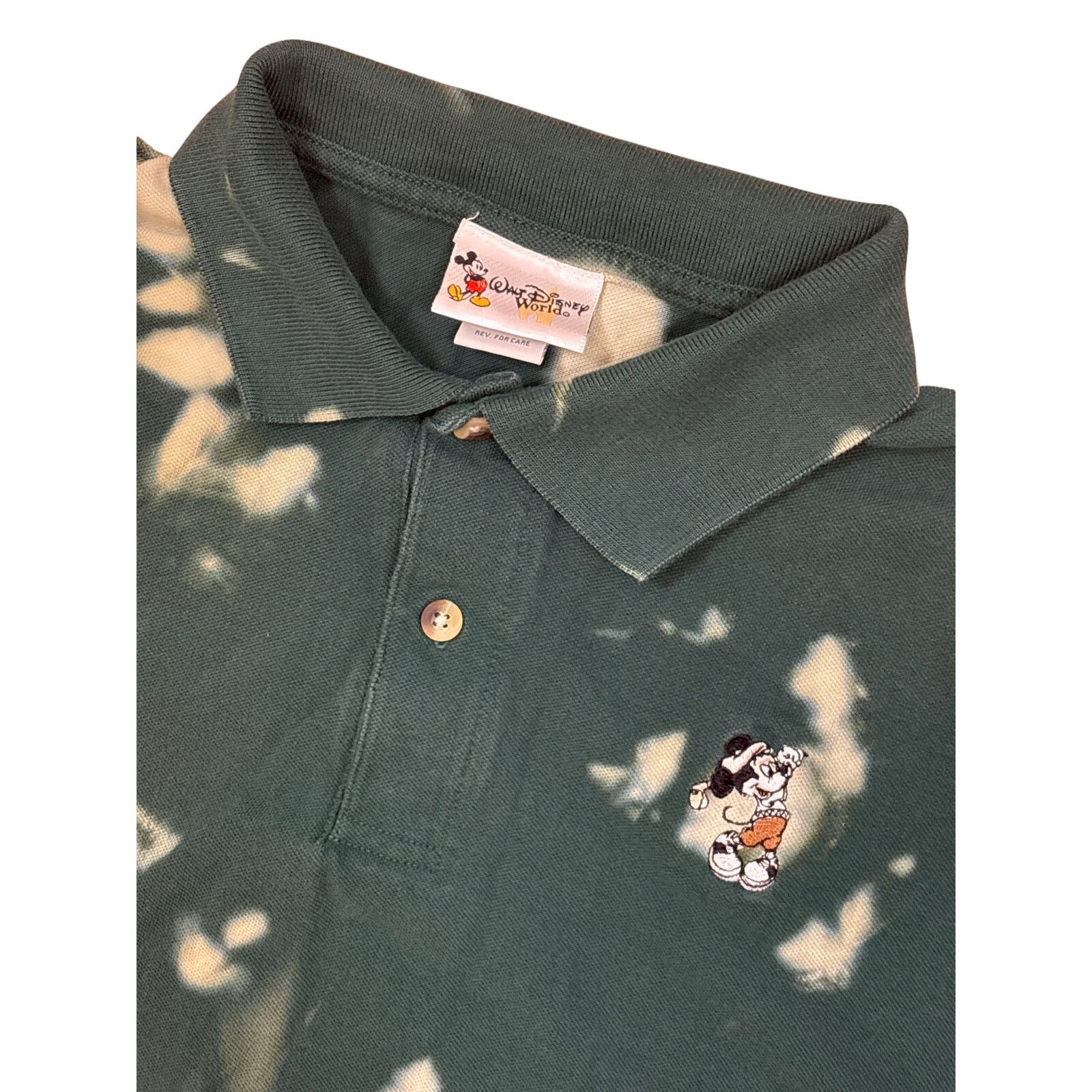 Disney Walt Disney World Mickey Golf XL Polo shirt bleach dyed Size US XL / EU 56 / 4 - 2 Thumbnail