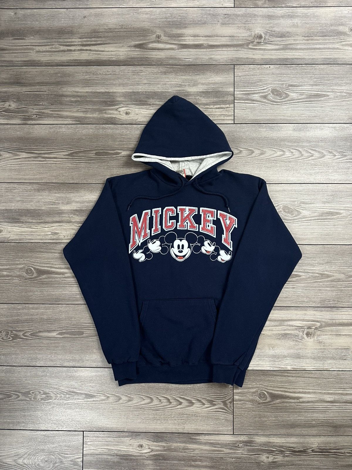 Disney Vintage 90’s Mickey Mouse Arch Logo Hoodie Size US S / EU 44-46 / 1 - 1 Thumbnail