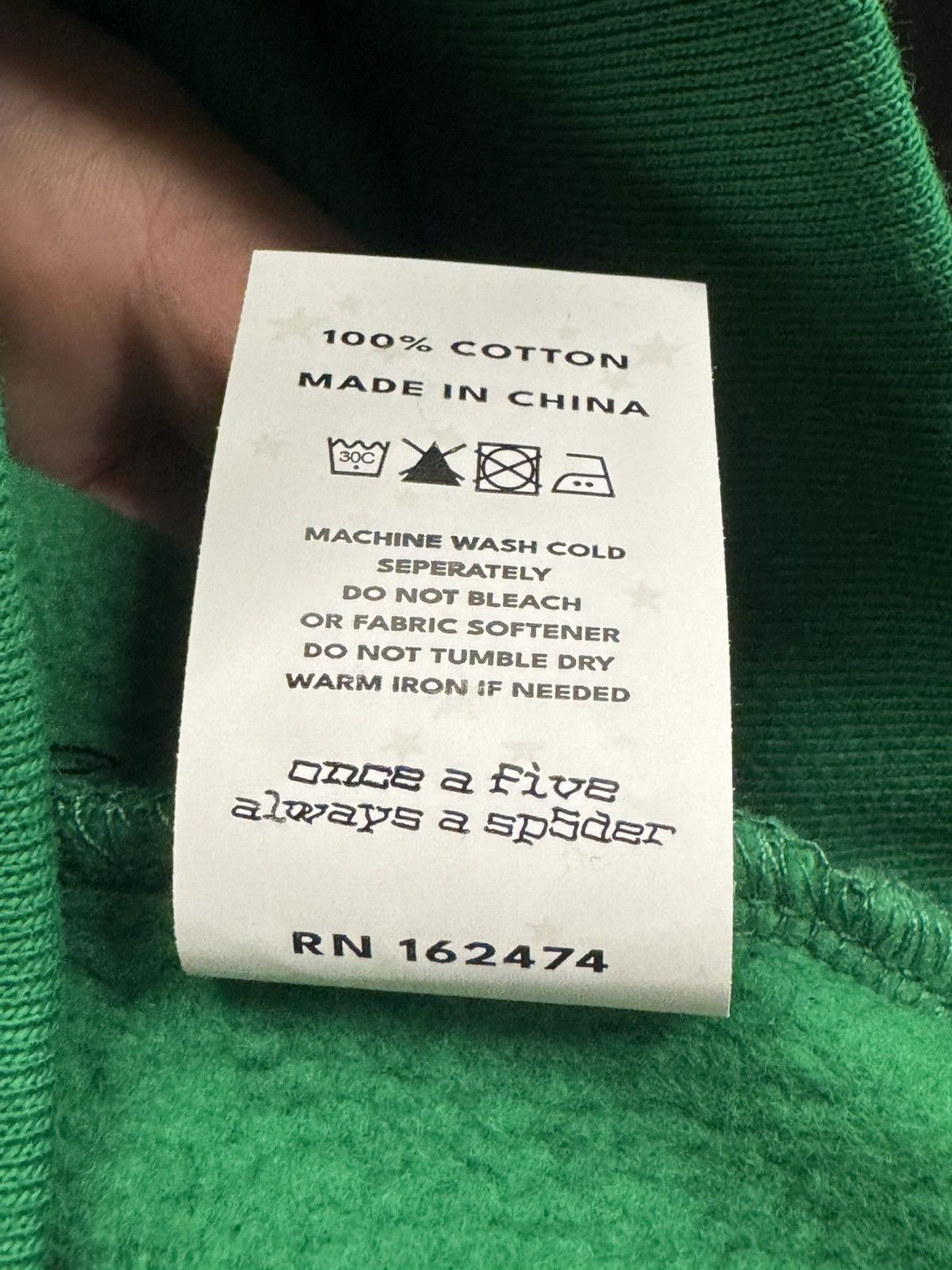 Sp5der Sp5der Hoodie Green Size US S / EU 44-46 / 1 - 4 Thumbnail