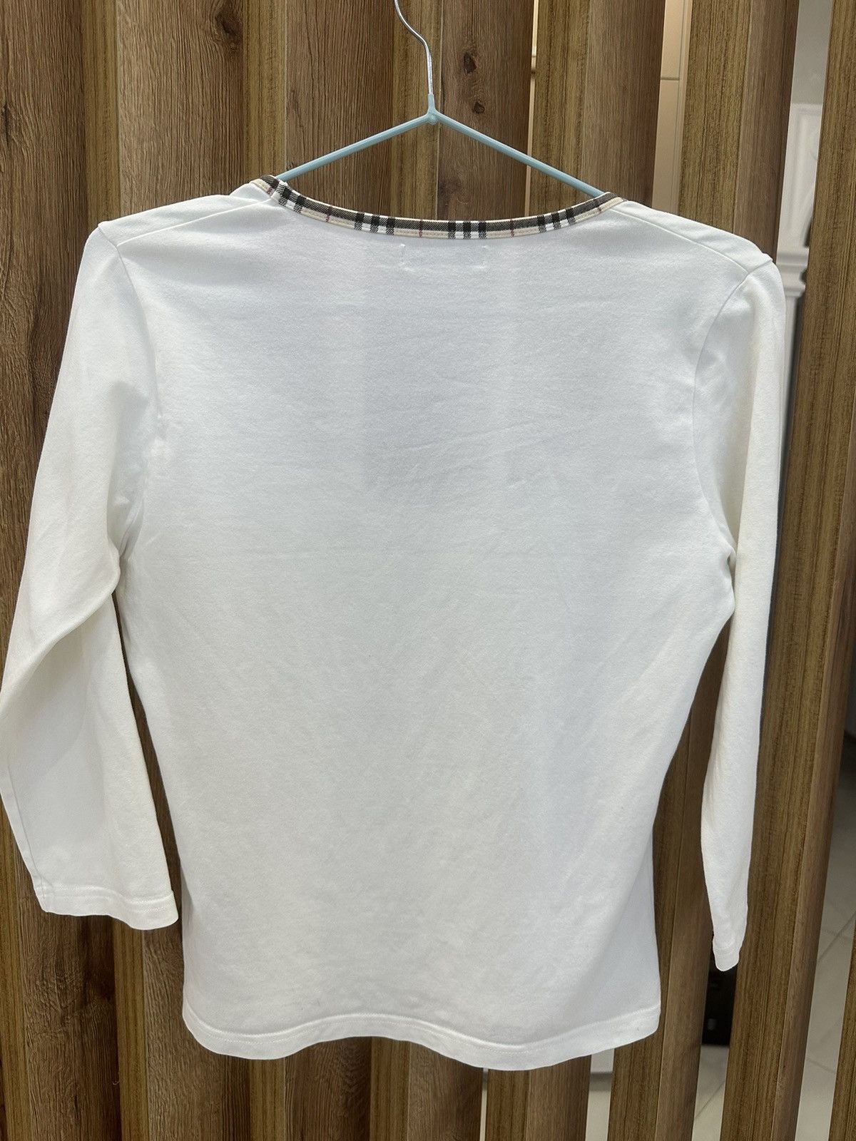 Burberry Burberry Womens Top 3/4 Sleeves Nova Check Size M / US 6-8 / IT 42-44 - 2 Thumbnail