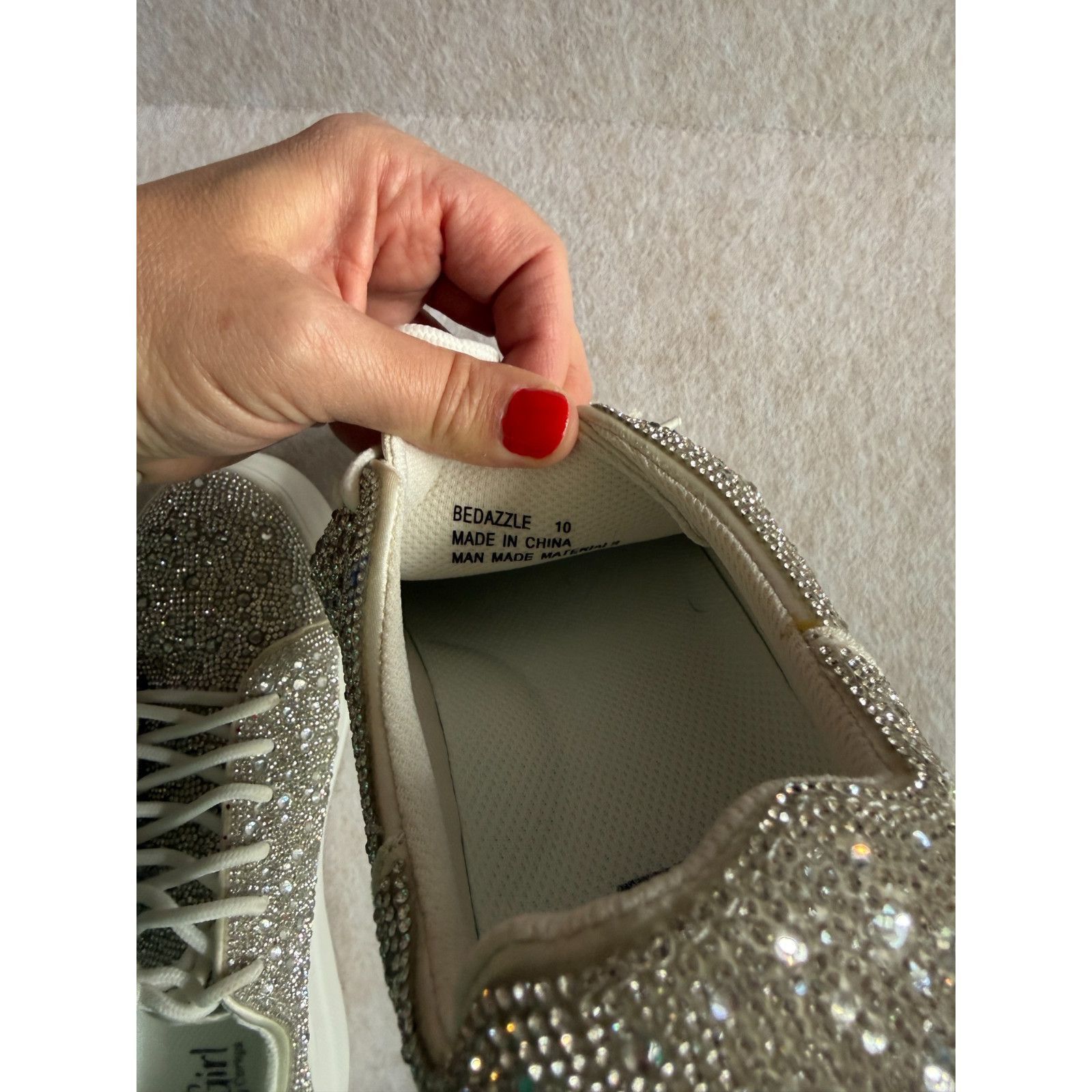 Other Hey Girl By Corkys Rhinestone Sneakers Womens Size 10 Bling Size US 10 / IT 40 - 6 Thumbnail