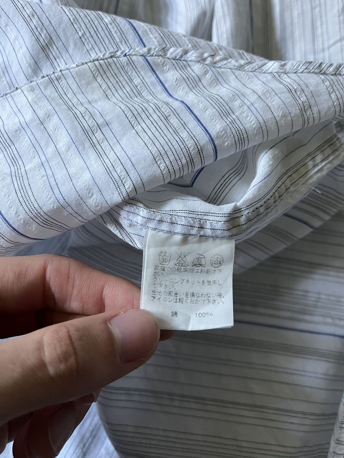 Final Home Final Home Issey Miyake button up outdoor shirt blue white Size US M / EU 48-50 / 2 - 22 Thumbnail